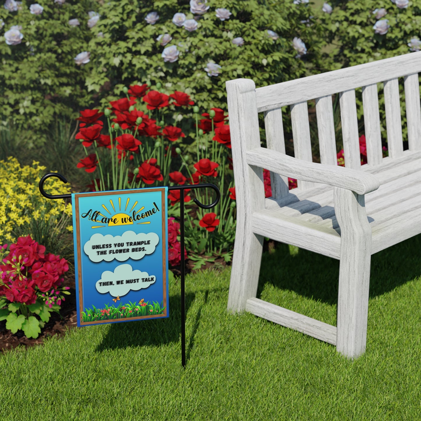 👋All are welcome Garden Banner