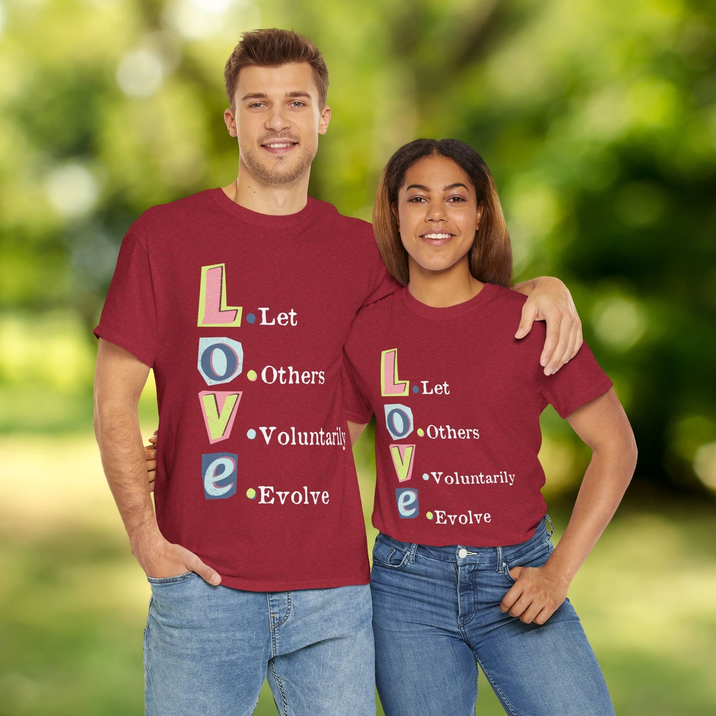 πL.O.V.E Unisex Heavy Cotton Tee