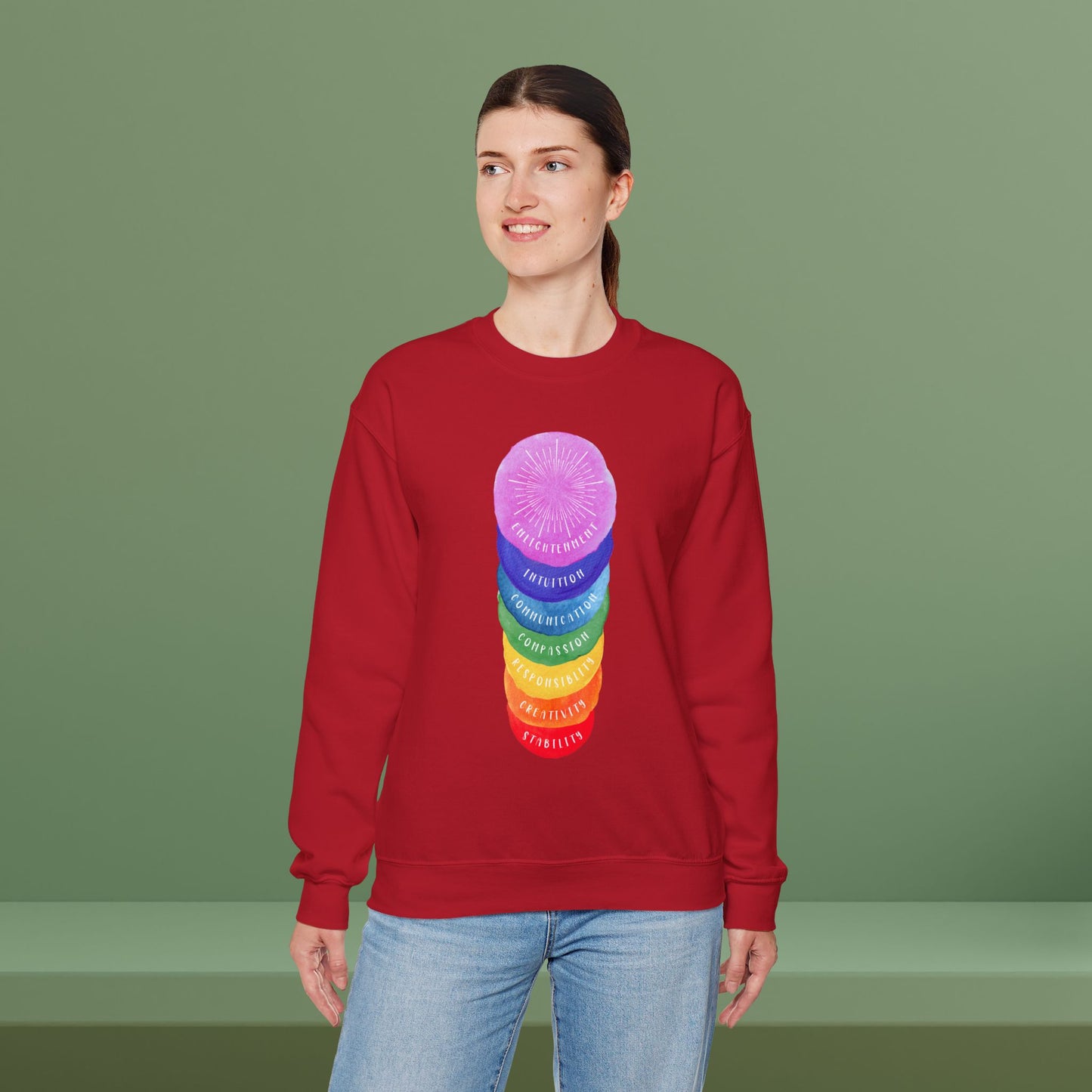 🌈Rights Rainbow Unisex Heavy Blend™ Crewneck Sweatshirt