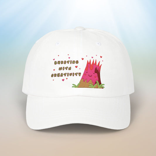 🌋Bursting with Creativity Embroidered Dad Cap