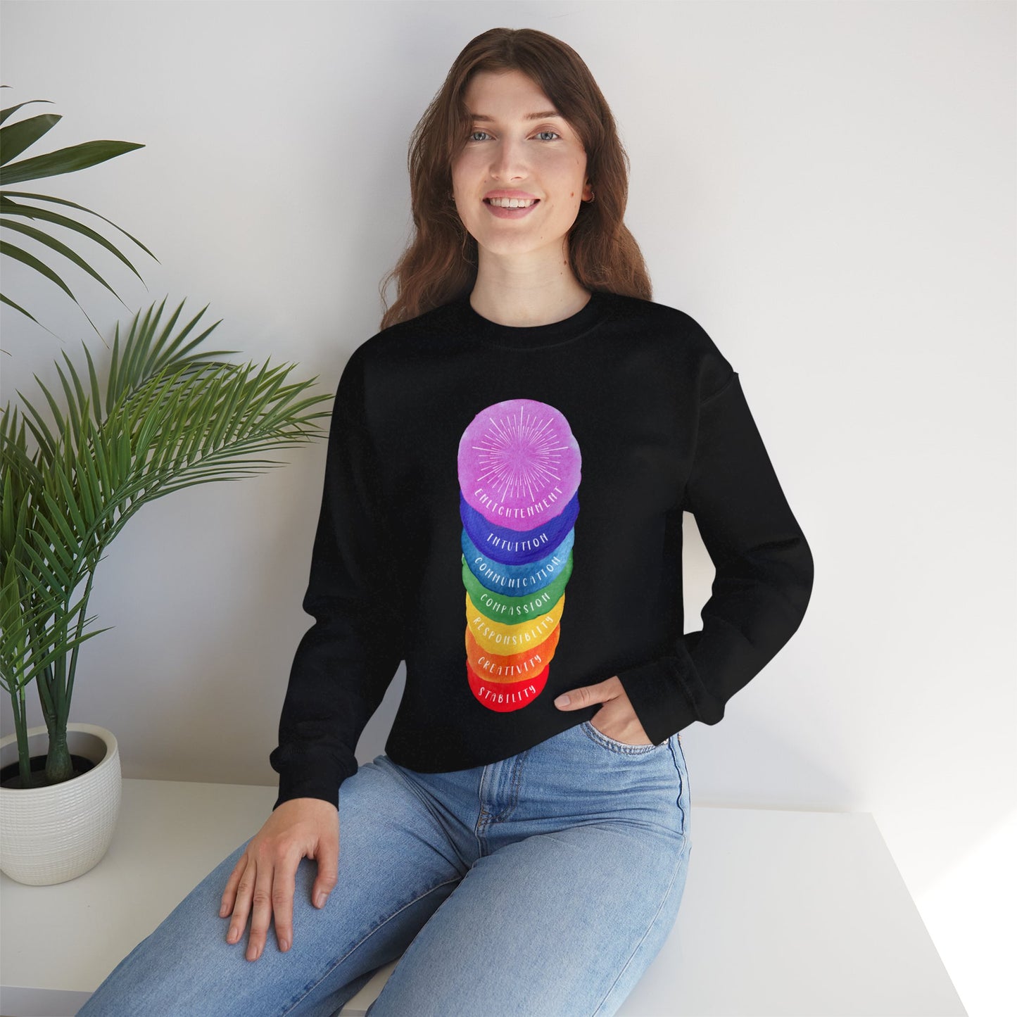 🌈Rights Rainbow Unisex Heavy Blend™ Crewneck Sweatshirt
