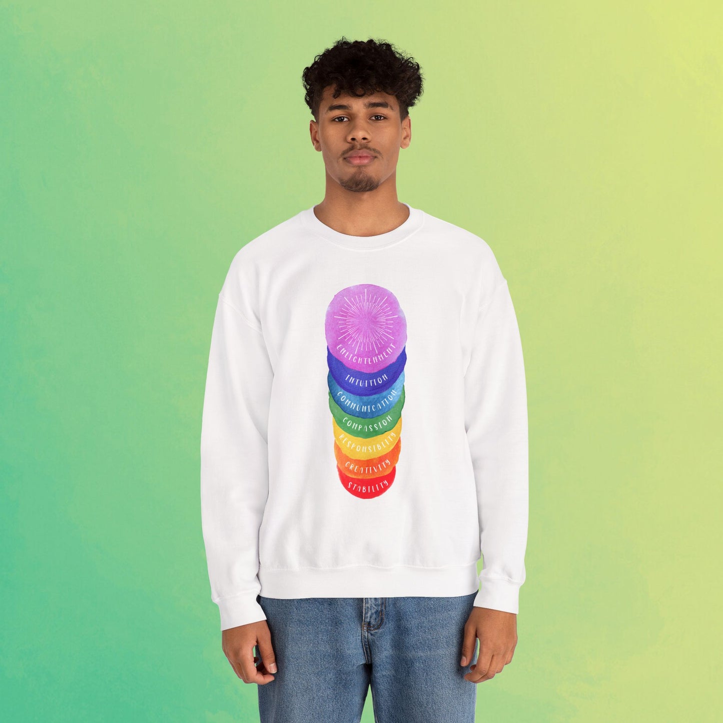 🌈Rights Rainbow Unisex Heavy Blend™ Crewneck Sweatshirt