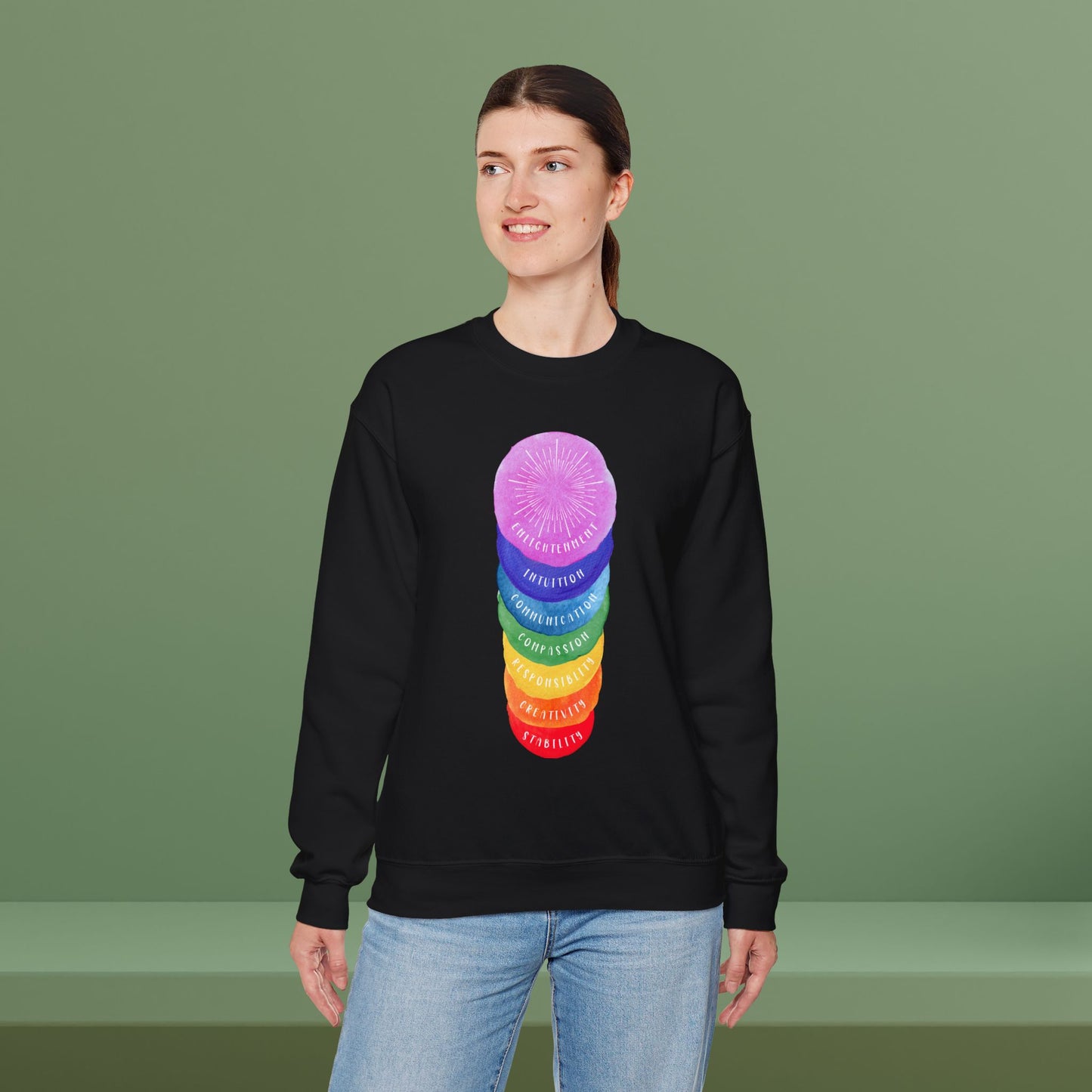 🌈Rights Rainbow Unisex Heavy Blend™ Crewneck Sweatshirt