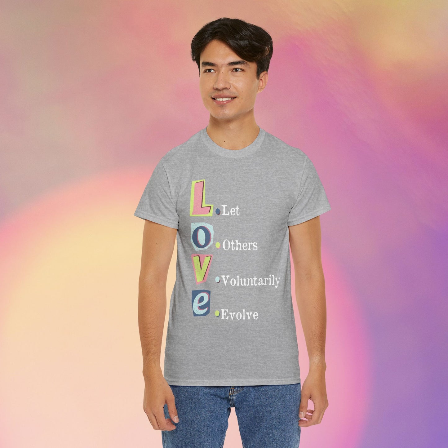 💗L.O.V.E Unisex Heavy Cotton Tee