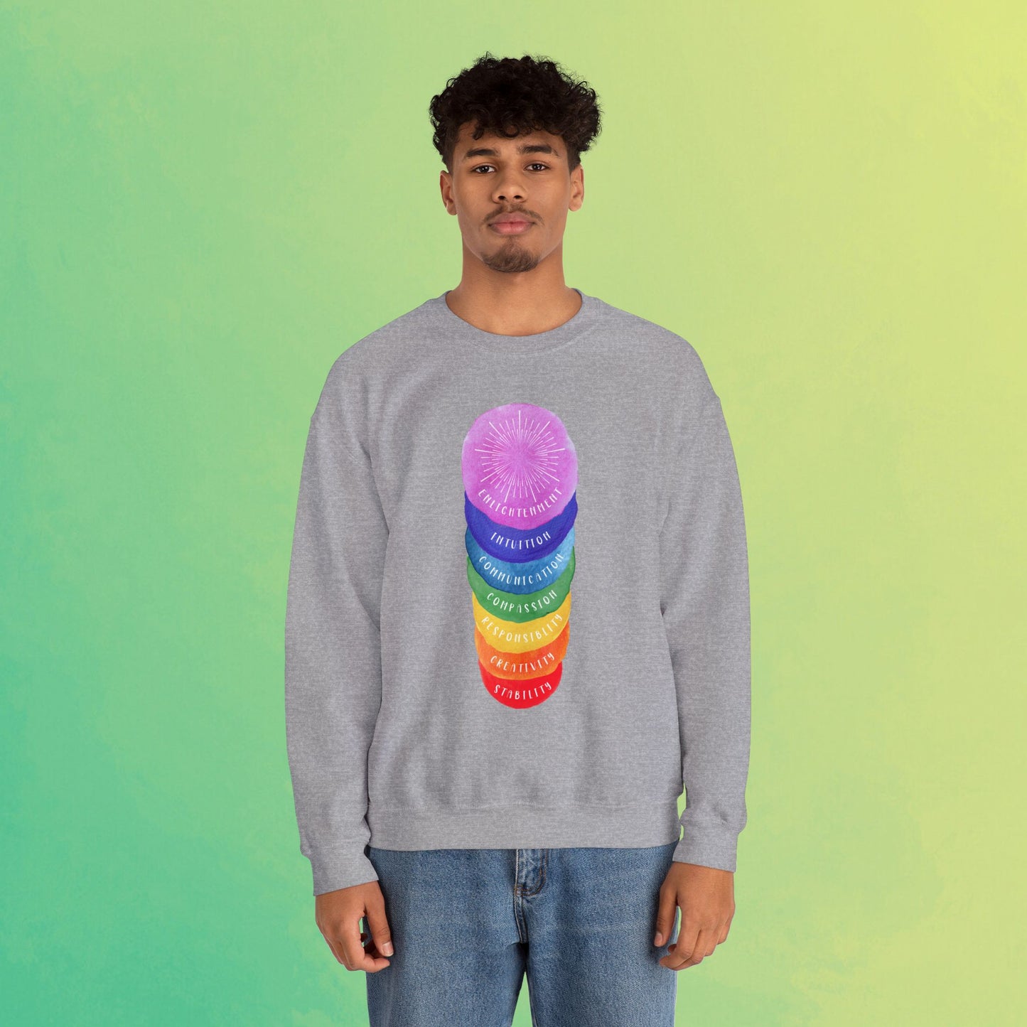 🌈Rights Rainbow Unisex Heavy Blend™ Crewneck Sweatshirt