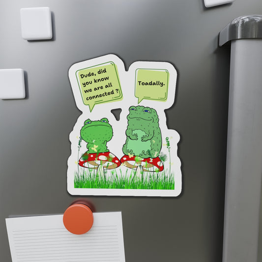 🐸Toadally Connected Die-Cut Magnets