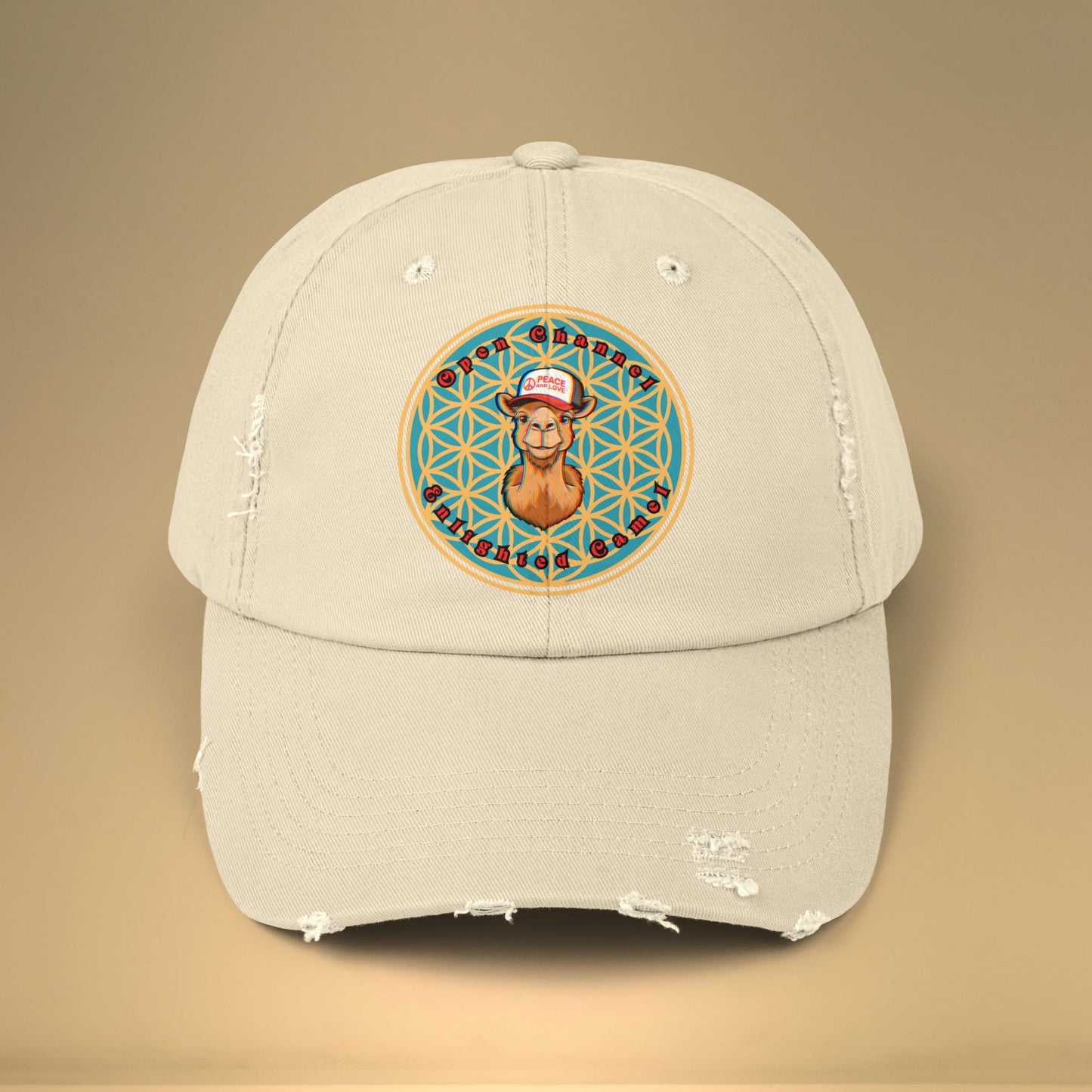 🐪Enlightened Camel Unisex Distressed Cap