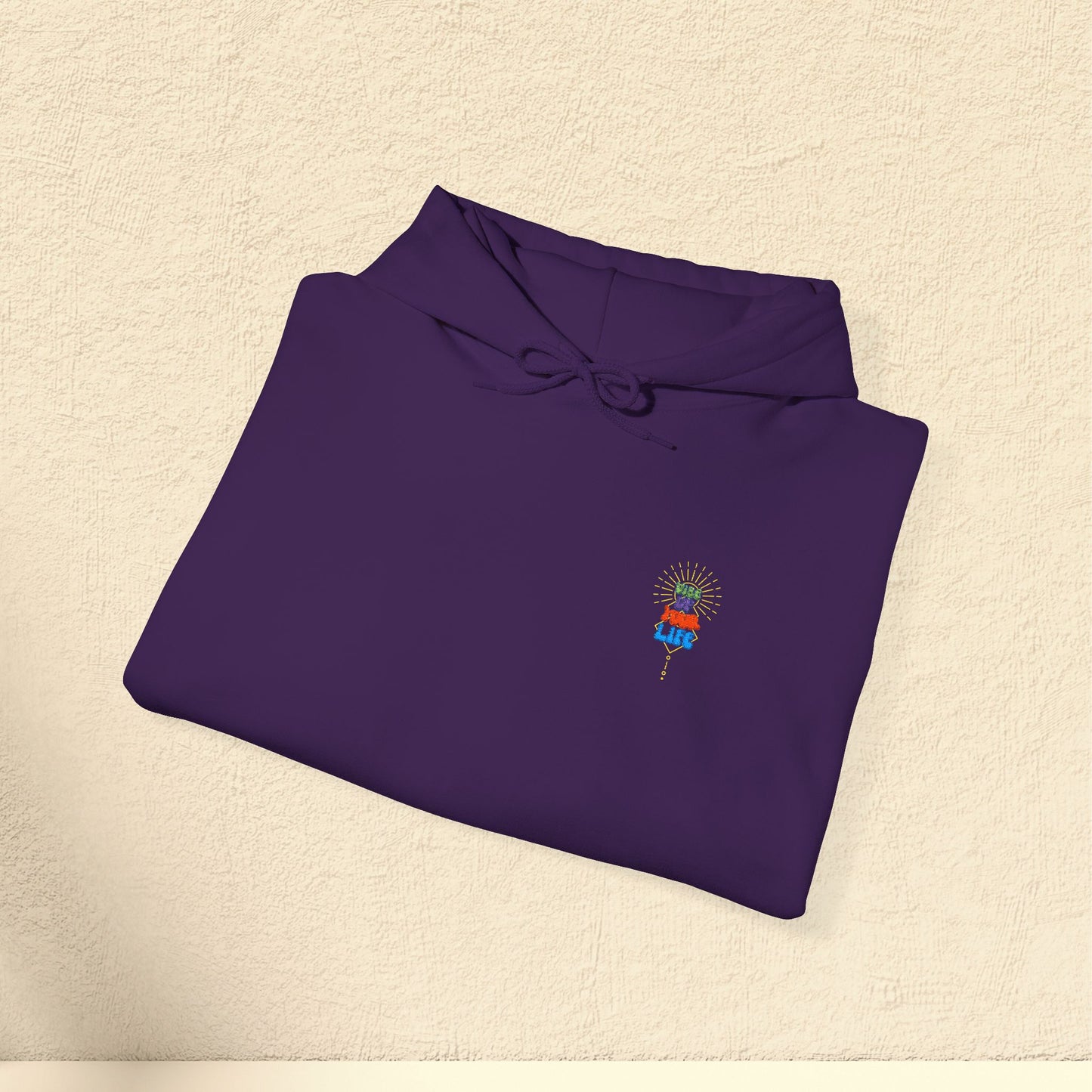 🌞Vibe Up Your Life Unisex Heavy Blend™ Embroidered Hooded Sweatshirt