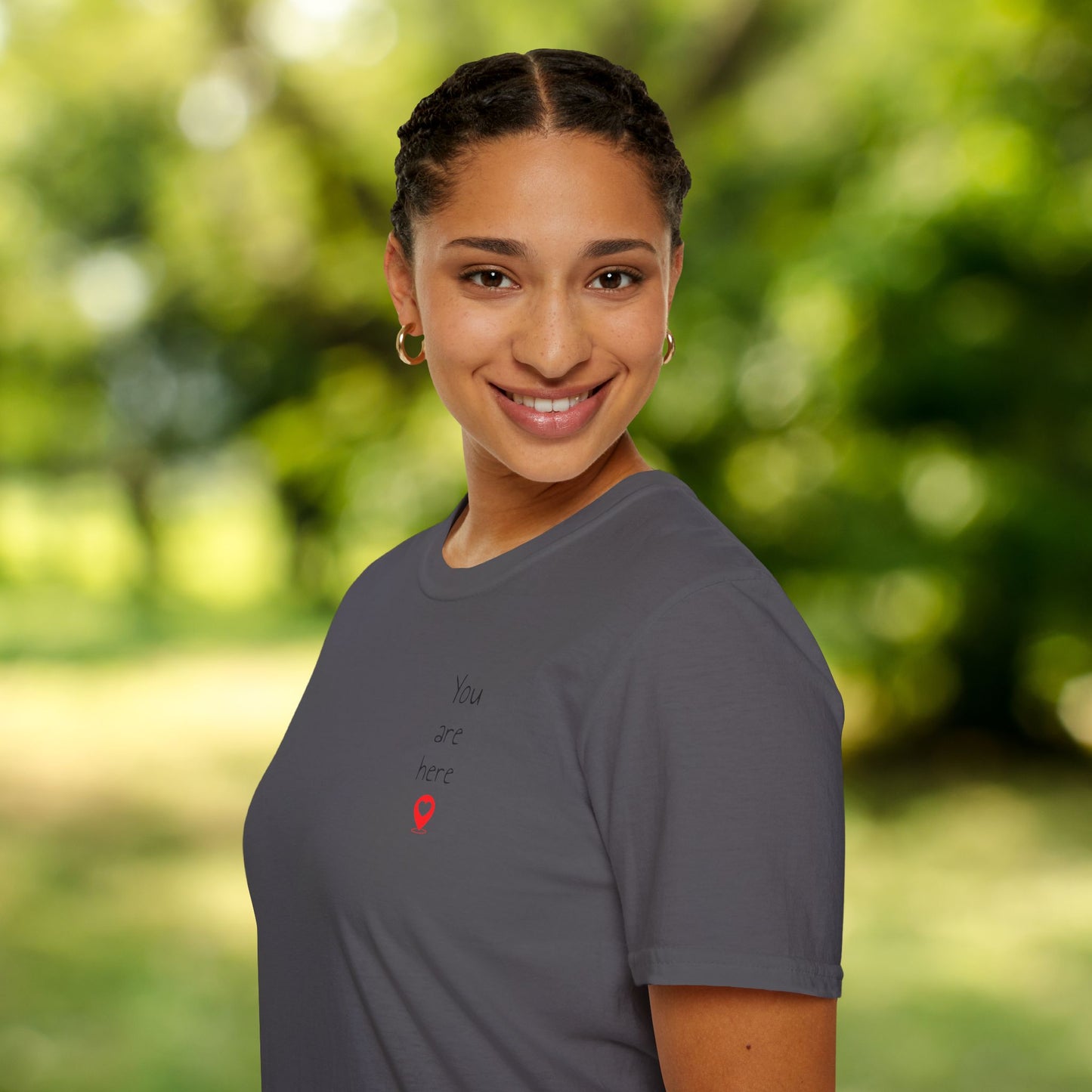 ❣️You are here Unisex Softstyle T-Shirt