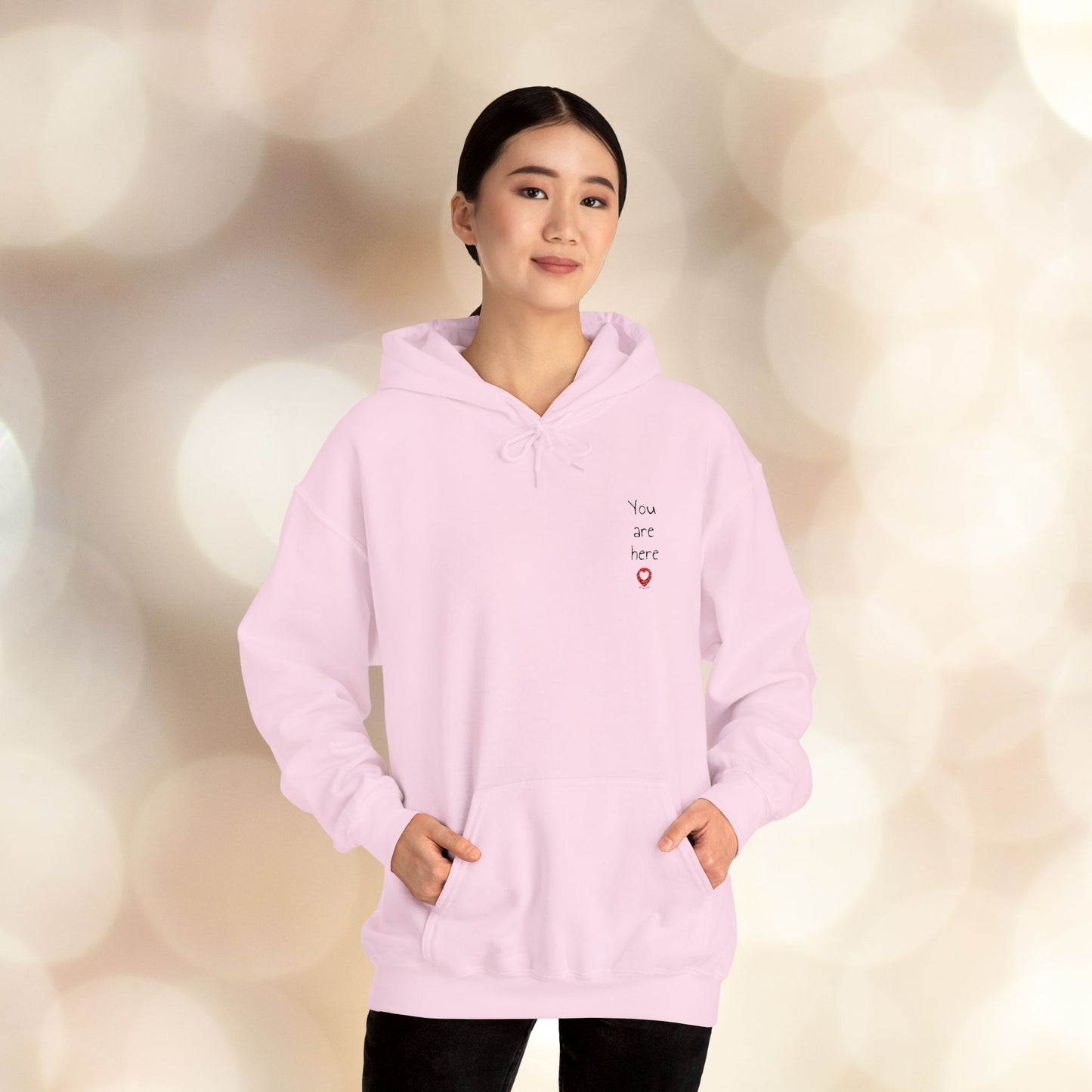 📍You are here Embroidered Unisex Heavy Blend™ Hooded Sweatshirt