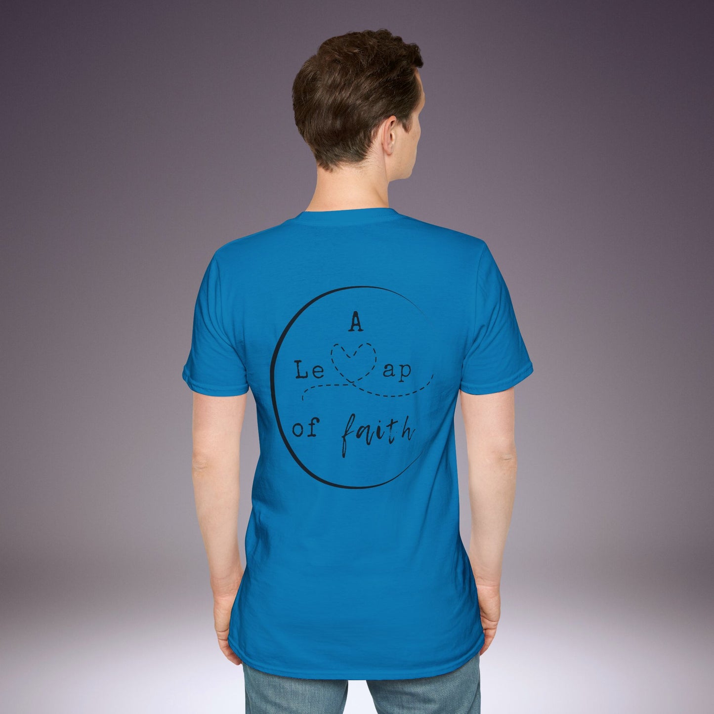 🤾‍♀️A Leap of Faith Unisex Softstyle T-Shirt