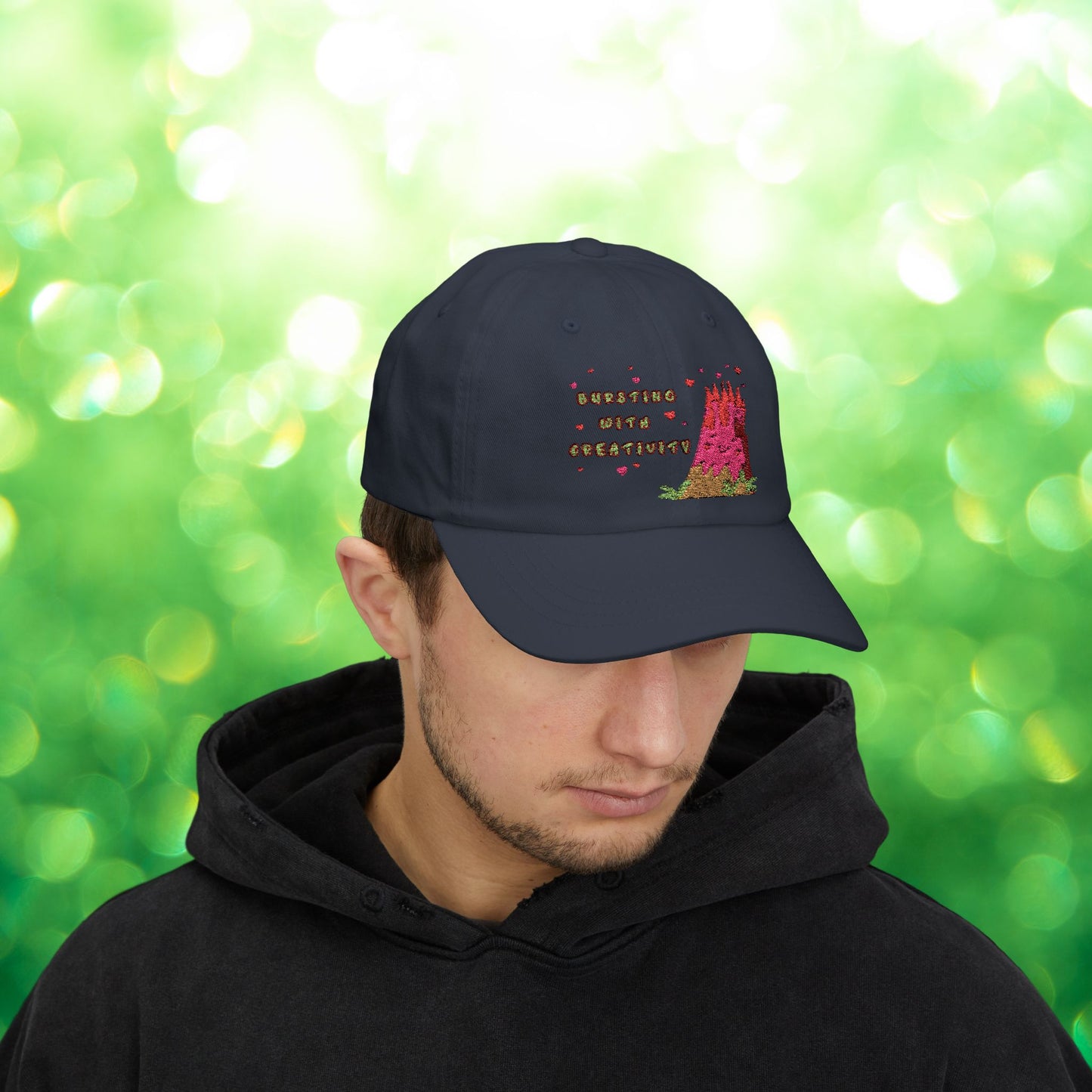 🌋Bursting with Creativity Embroidered Dad Cap