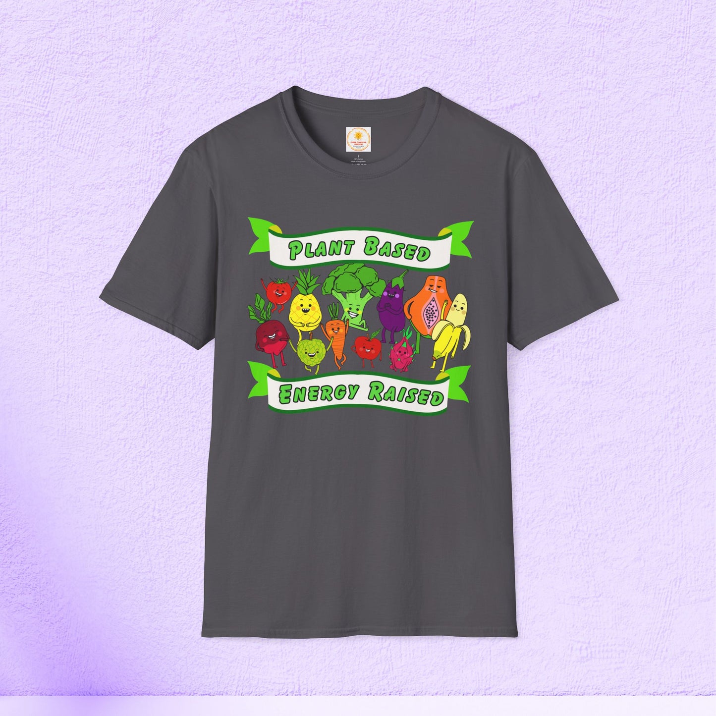 💚Plant Based Energy Raised Unisex Soft-style T-Shirt