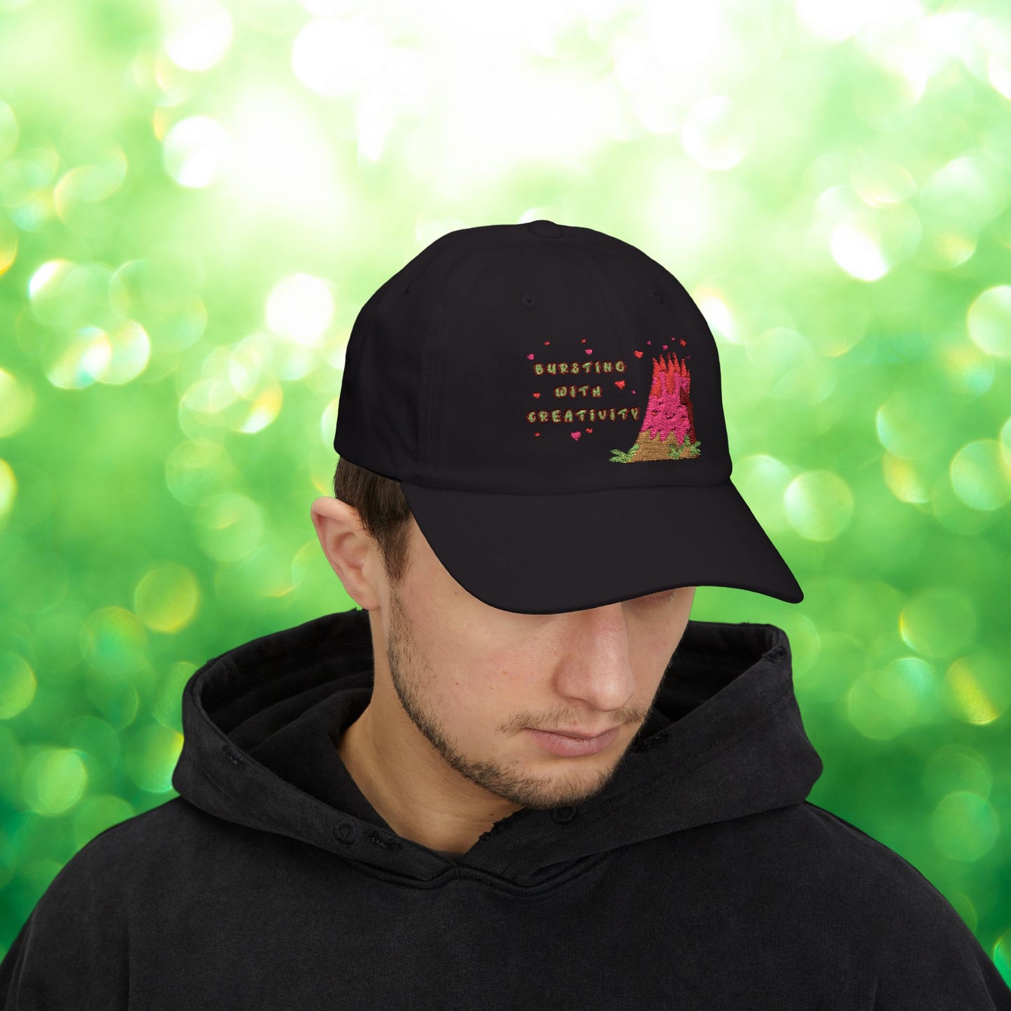 🌋Bursting with Creativity Embroidered Dad Cap