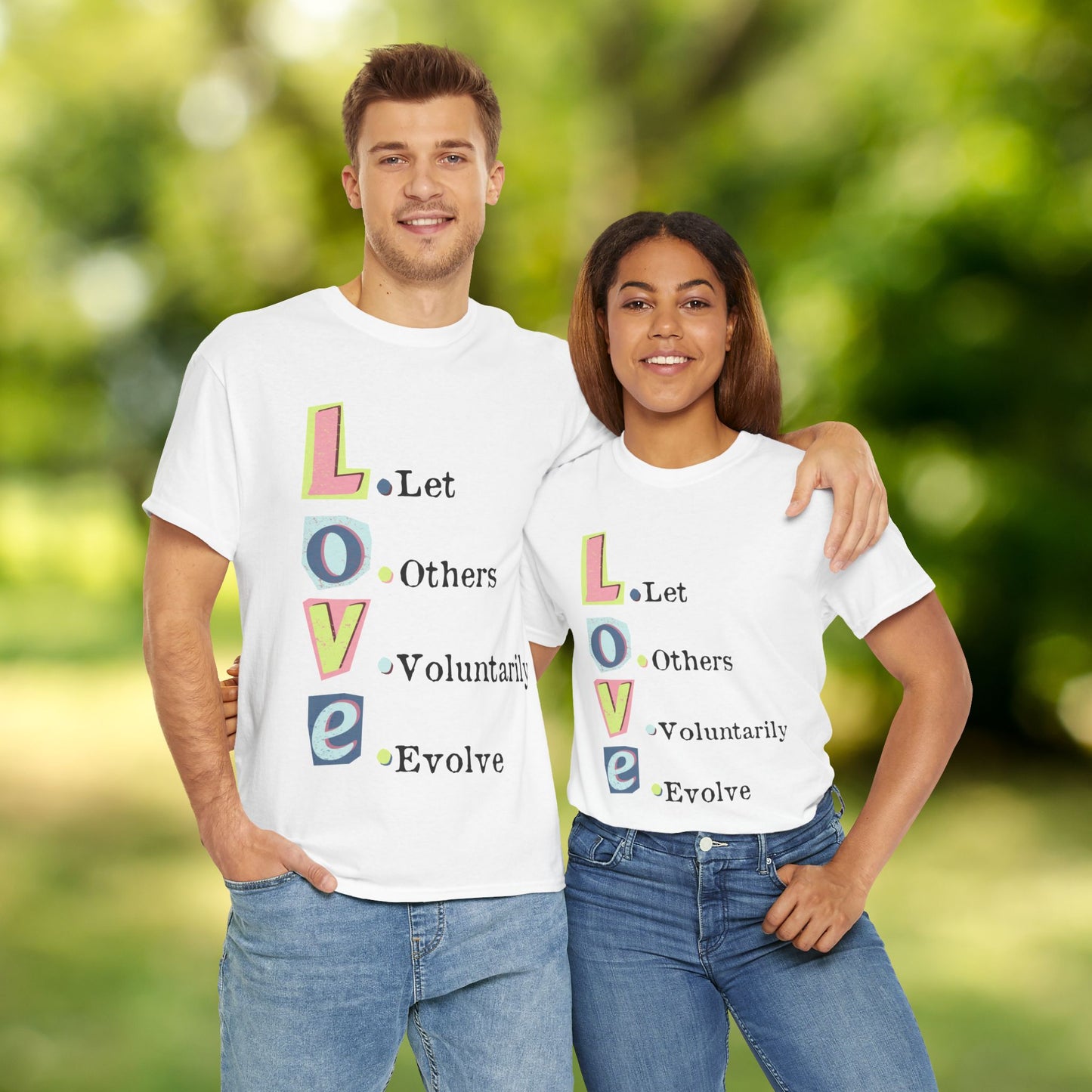 💗L.O.V.E Unisex Heavy Cotton Tee