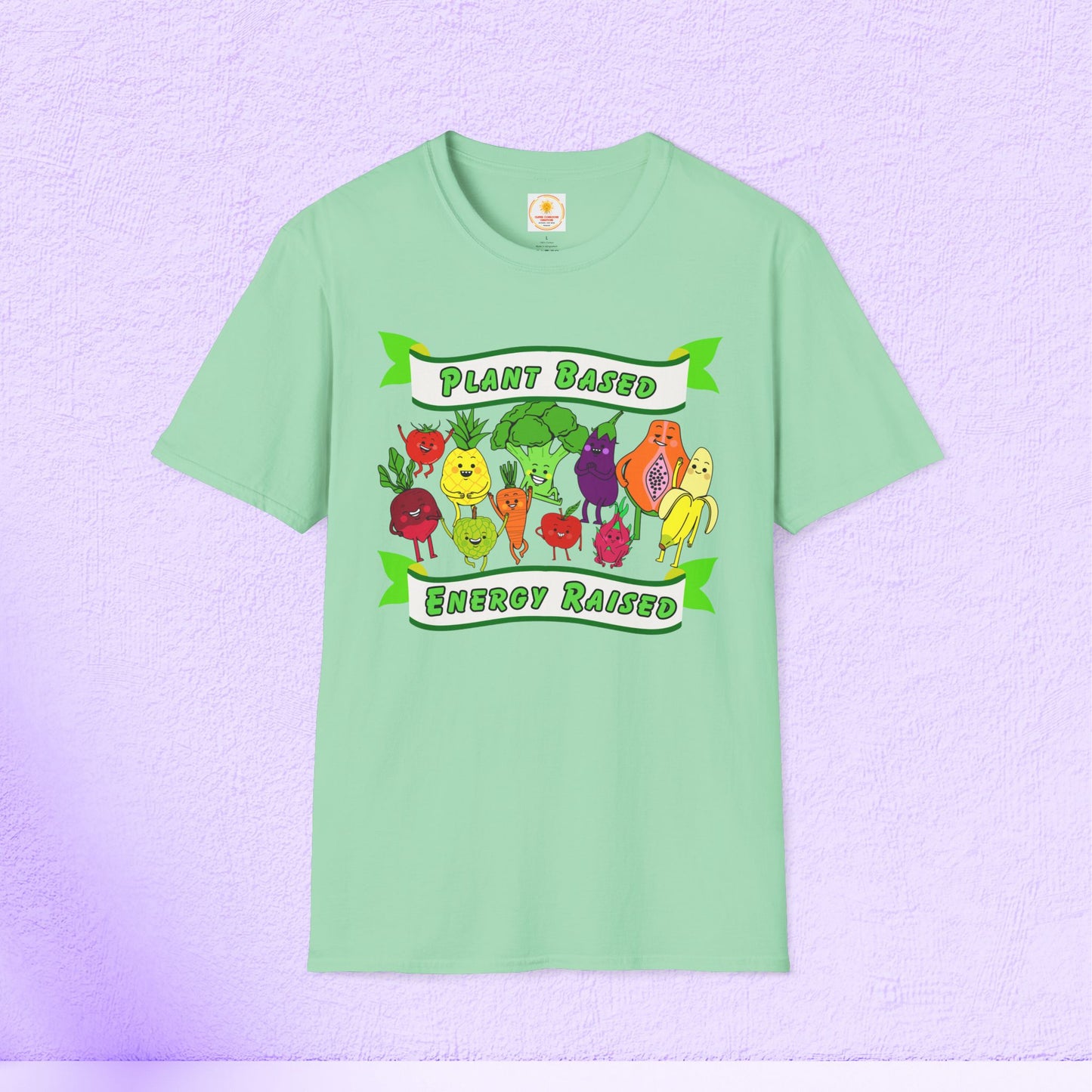 💚Plant Based Energy Raised Unisex Soft-style T-Shirt