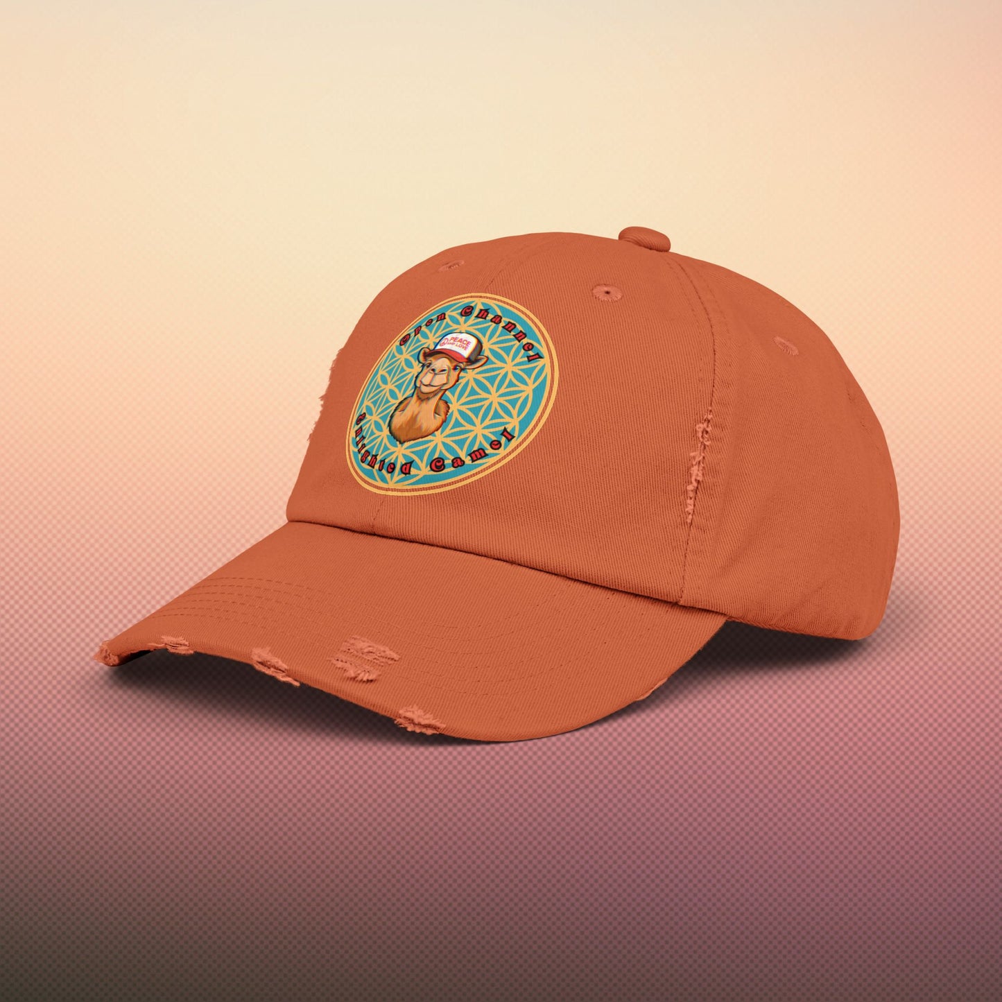 🐪Enlightened Camel Unisex Distressed Cap