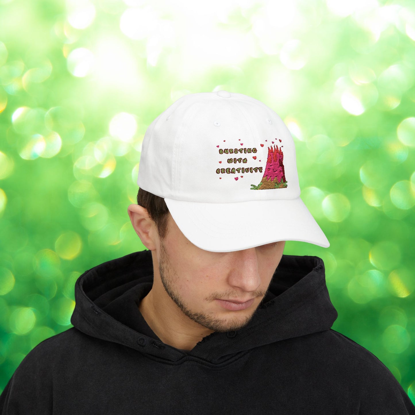 🌋Bursting with Creativity Embroidered Dad Cap