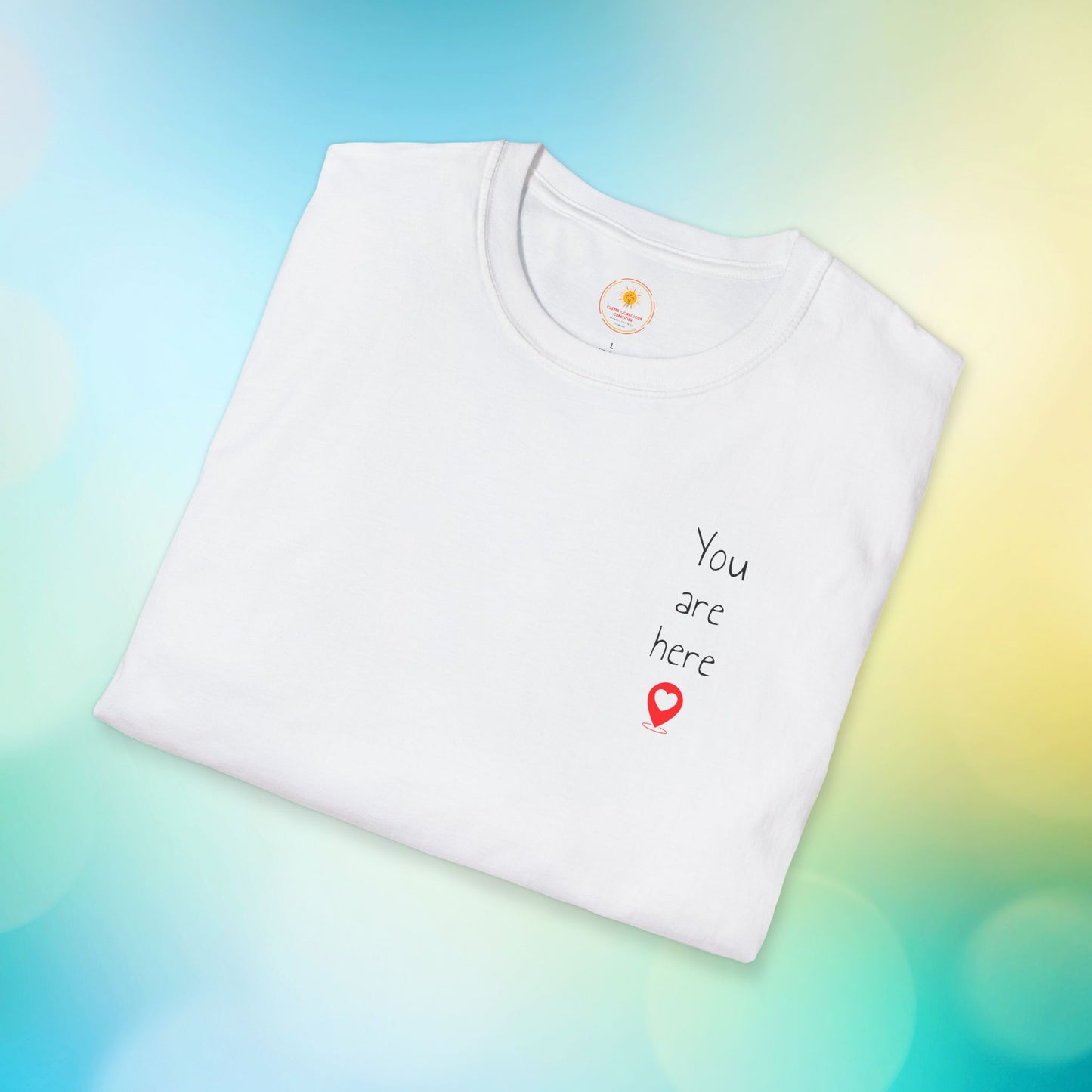 ❣️You are here Unisex Softstyle T-Shirt