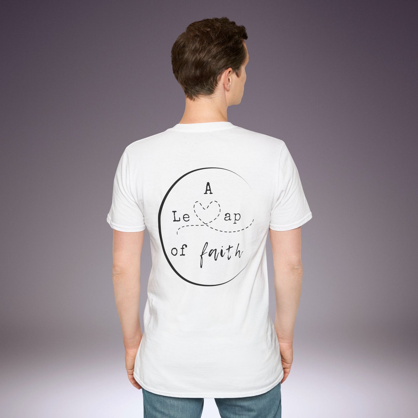 🤾‍♀️A Leap of Faith Unisex Softstyle T-Shirt