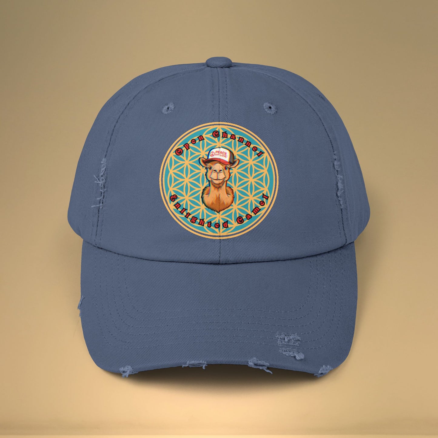 🐪Enlightened Camel Unisex Distressed Cap