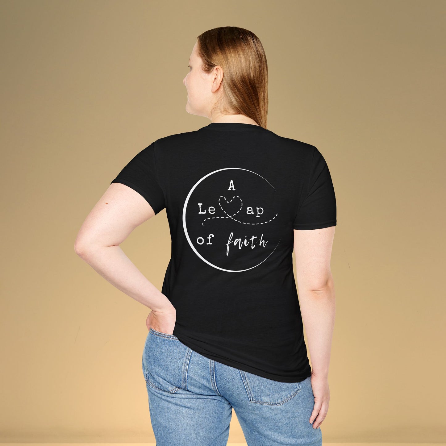 🤾‍♀️A Leap of Faith Unisex Softstyle T-Shirt