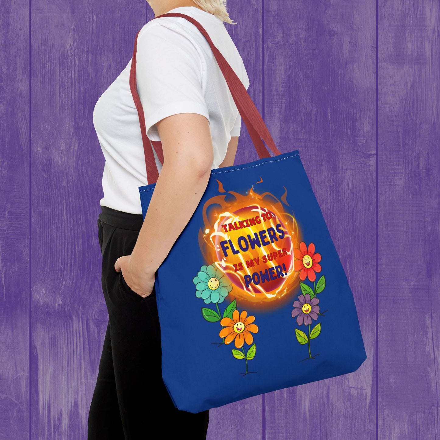 🌸Talking To Flowers Is My Super Power Tote Bag