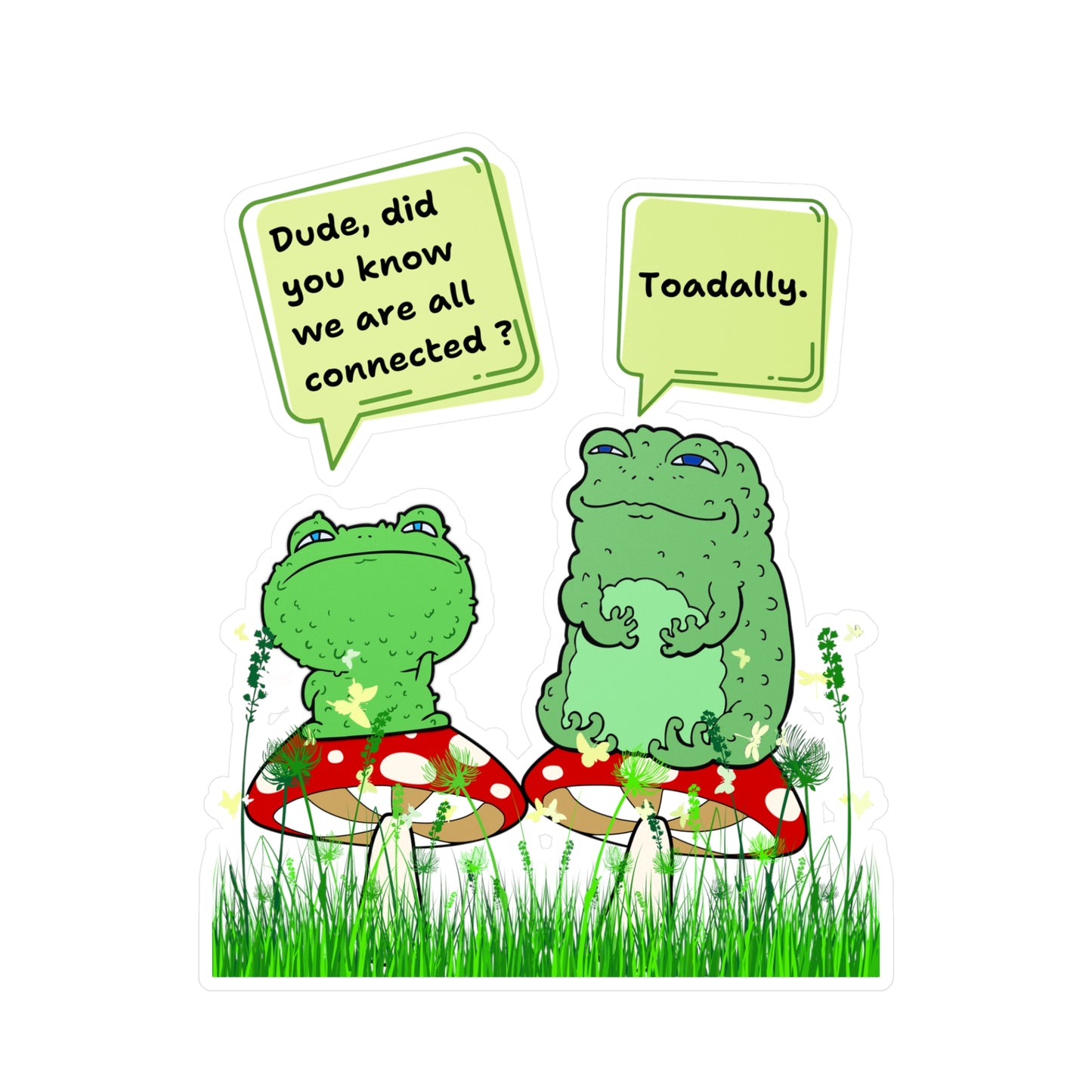 🍄Toadally Connected Kiss-Cut Vinyl Decals