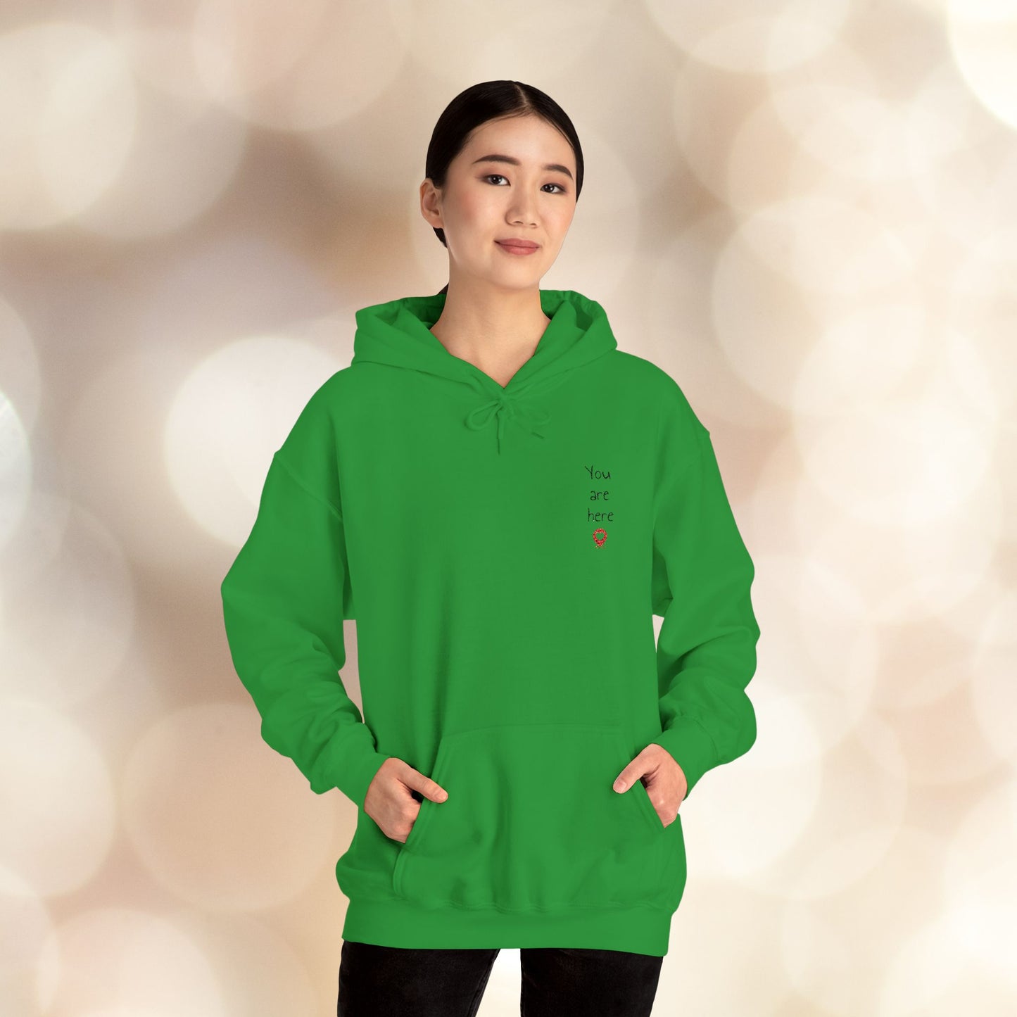 📍You are here Embroidered Unisex Heavy Blend™ Hooded Sweatshirt