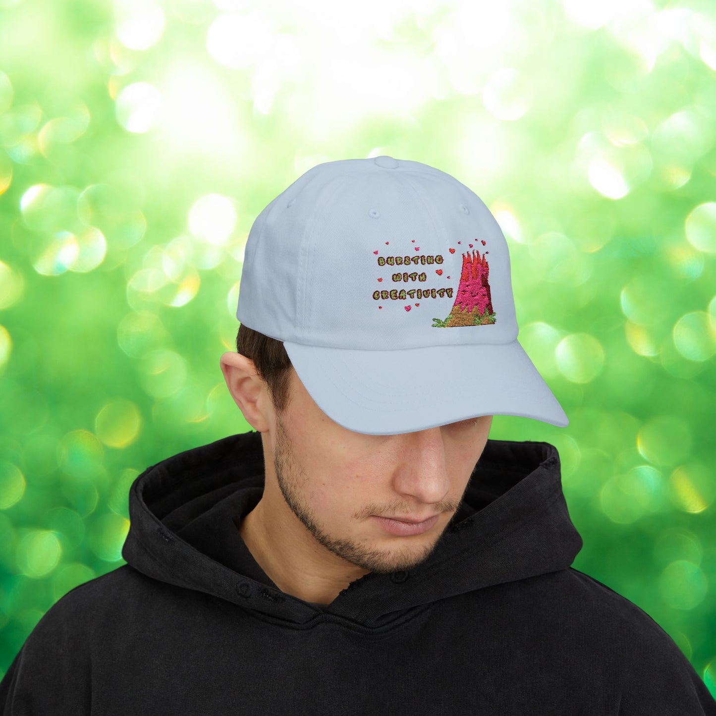 🌋Bursting with Creativity Embroidered Dad Cap