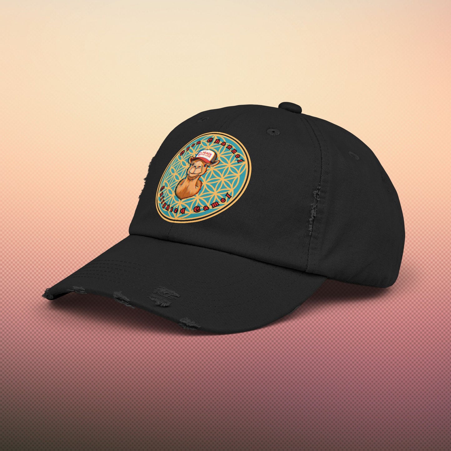 🐪Enlightened Camel Unisex Distressed Cap