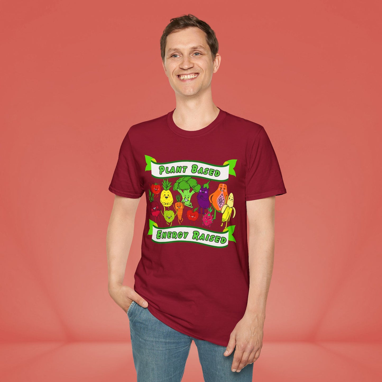 💚Plant Based Energy Raised Unisex Soft-style T-Shirt