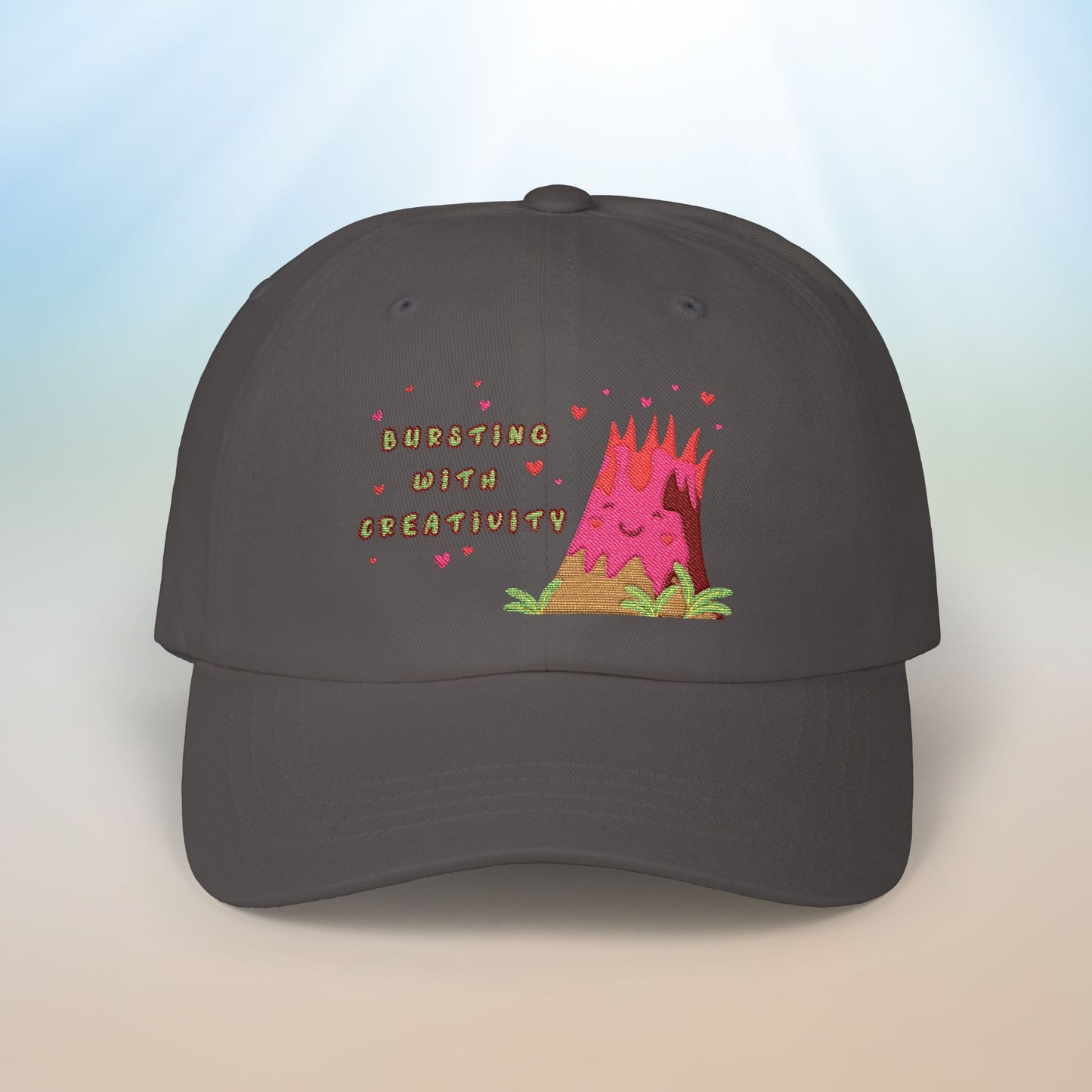 🌋Bursting with Creativity Embroidered Dad Cap