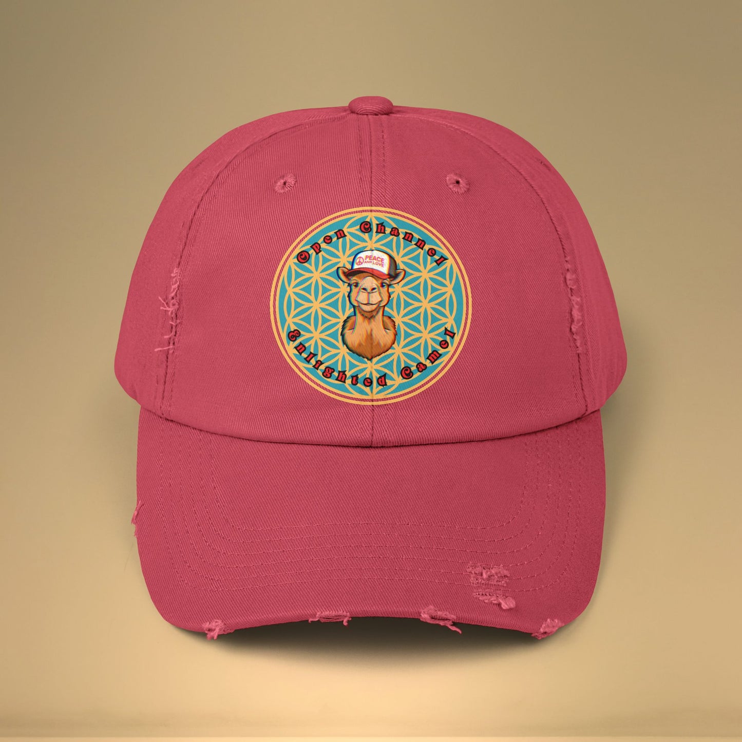 🐪Enlightened Camel Unisex Distressed Cap