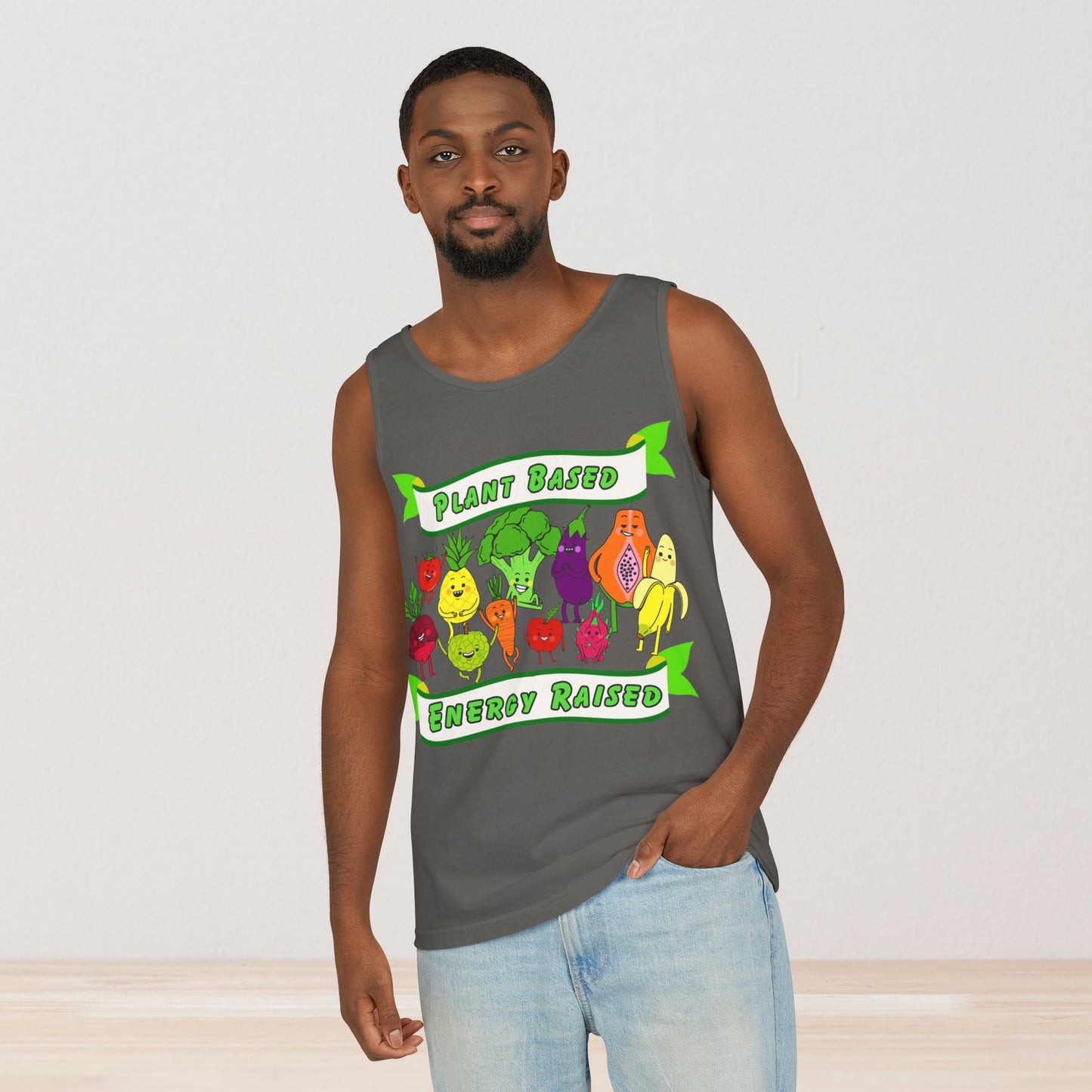 🌿Plant Based Energy Raised Unisex Tank Top
