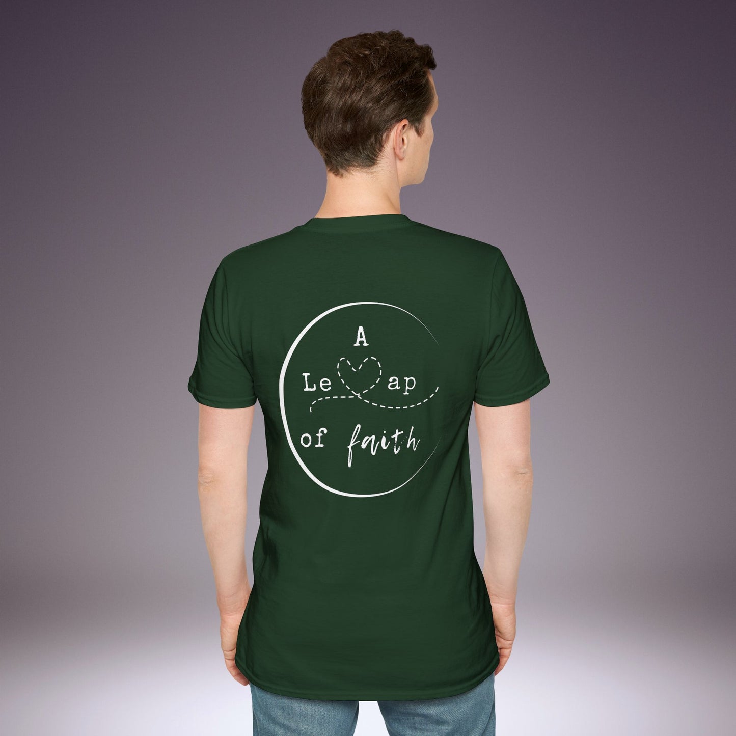 🤾‍♀️A Leap of Faith Unisex Softstyle T-Shirt