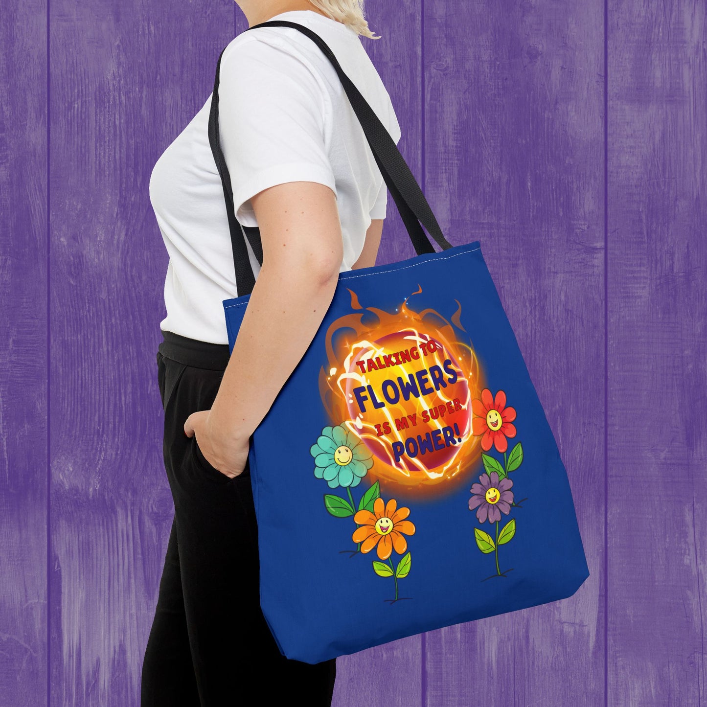 🌸Talking To Flowers Is My Super Power Tote Bag