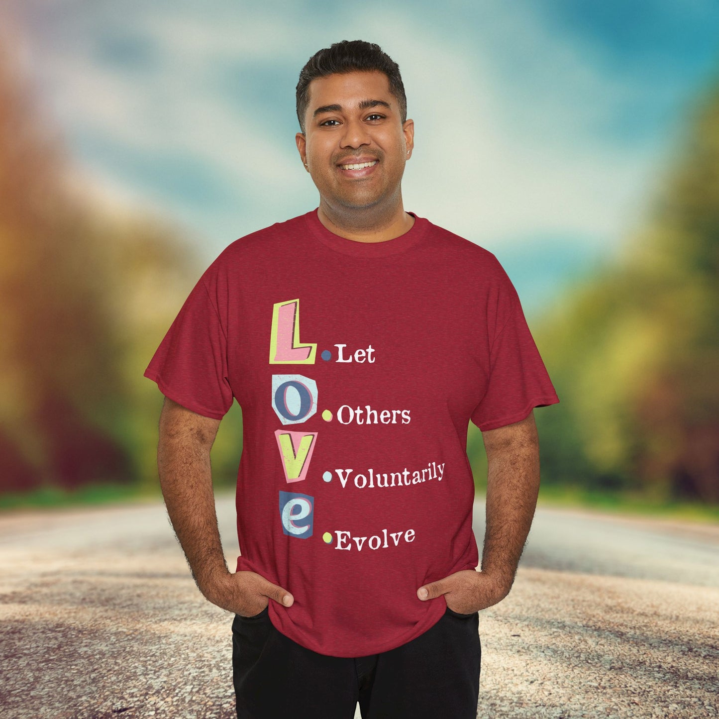 💗L.O.V.E Unisex Heavy Cotton Tee