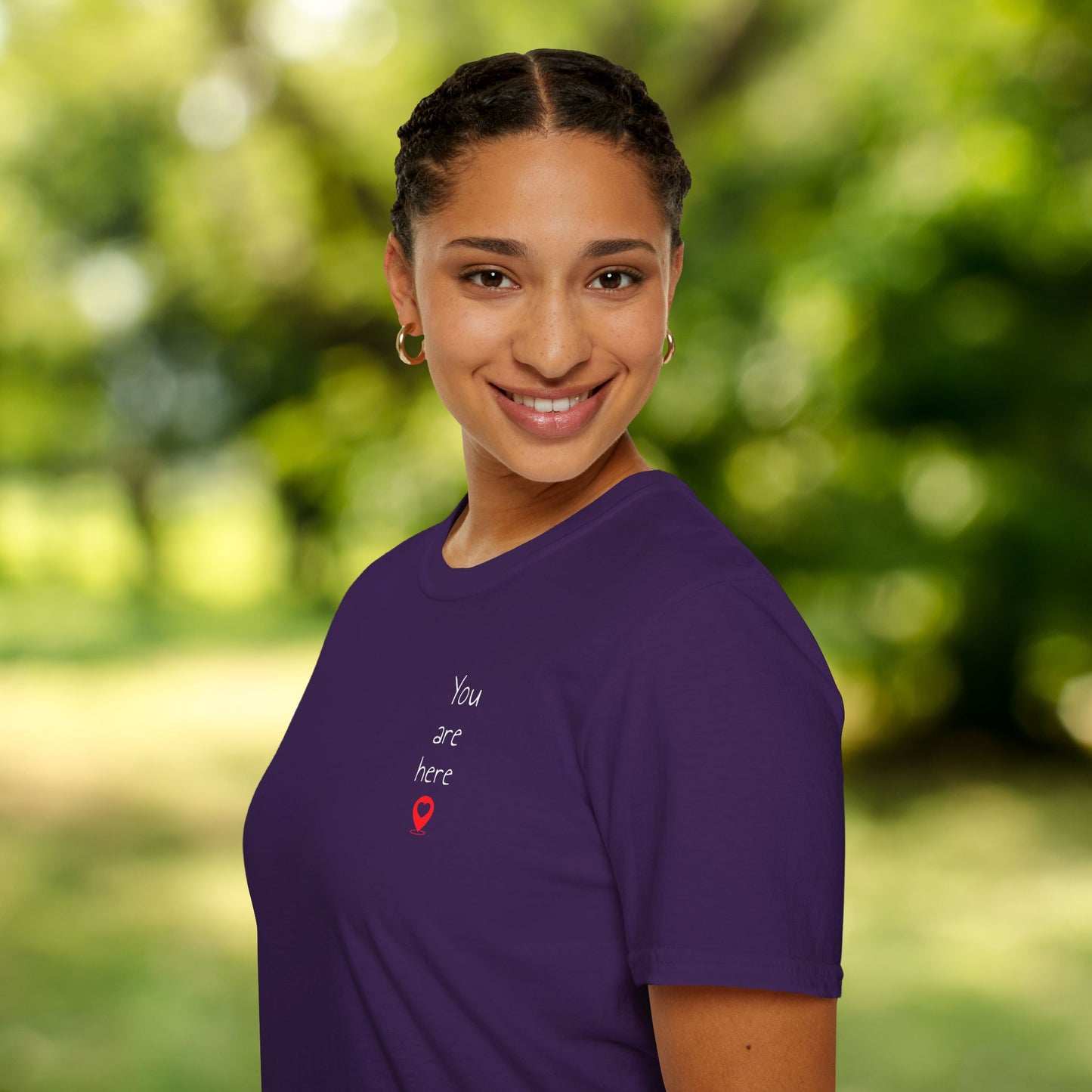 ❣️You are here Unisex Softstyle T-Shirt