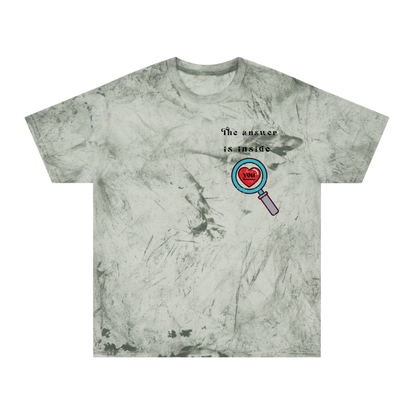 💙The answer is inside YOU Unisex Tie-dyed T-shirt
