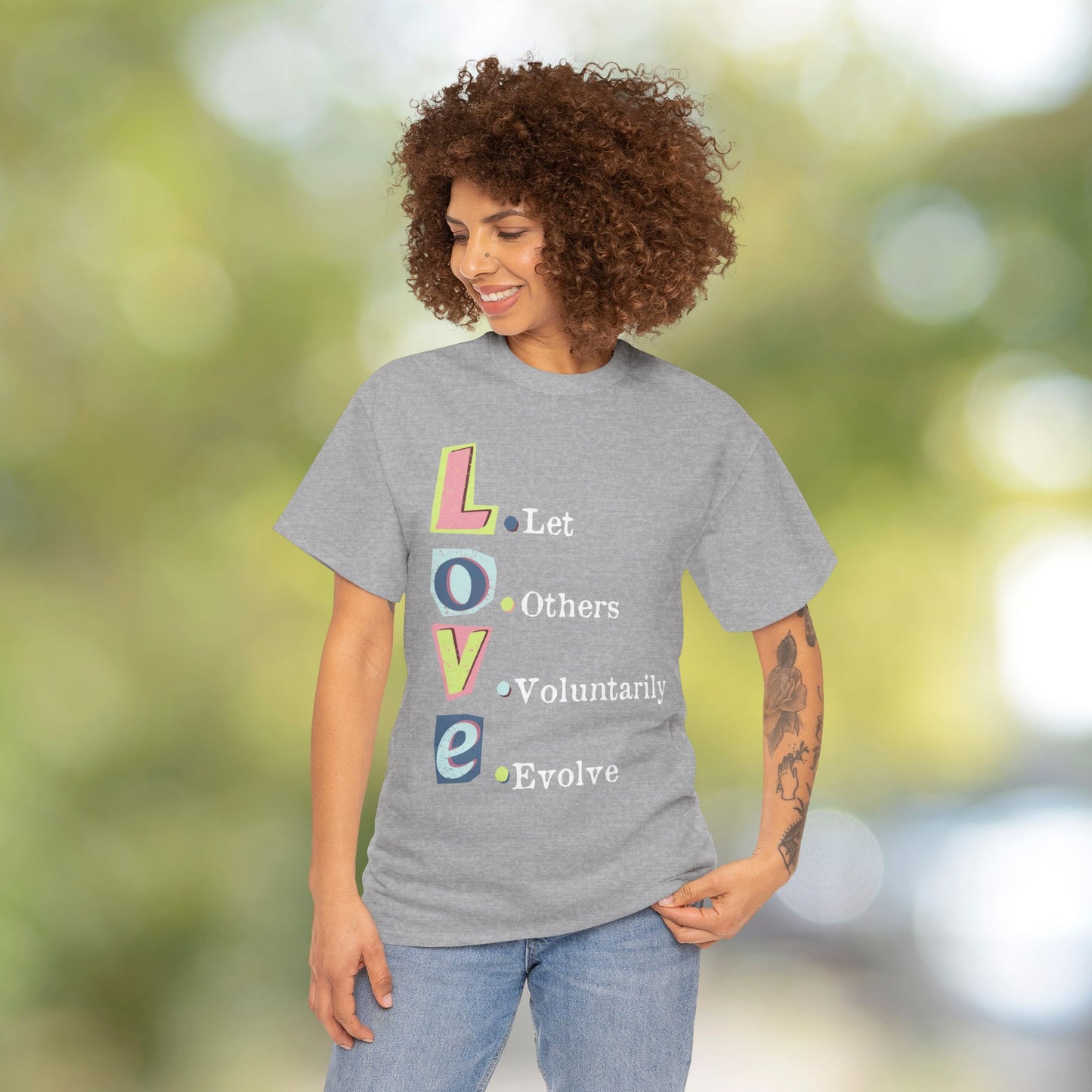 💗L.O.V.E Unisex Heavy Cotton Tee