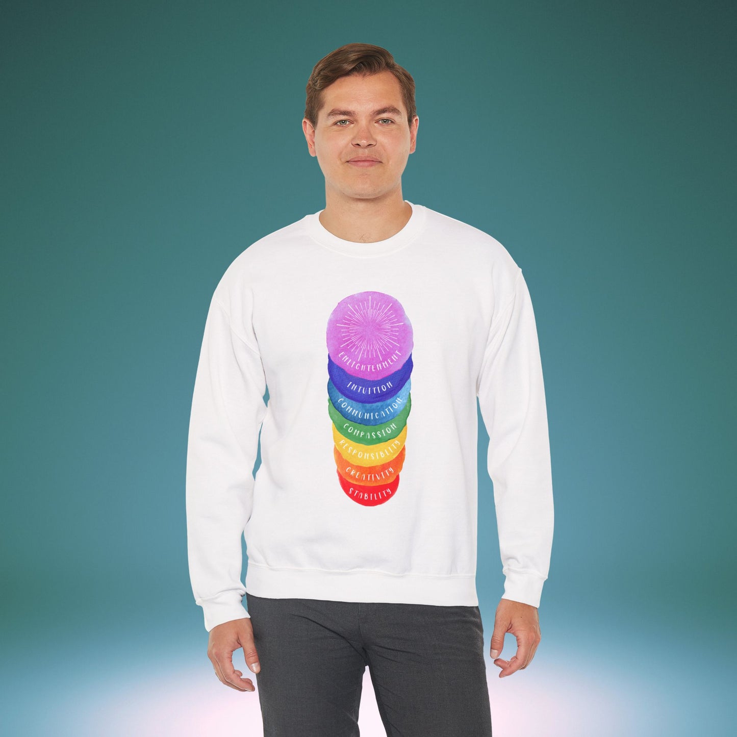 🌈Rights Rainbow Unisex Heavy Blend™ Crewneck Sweatshirt