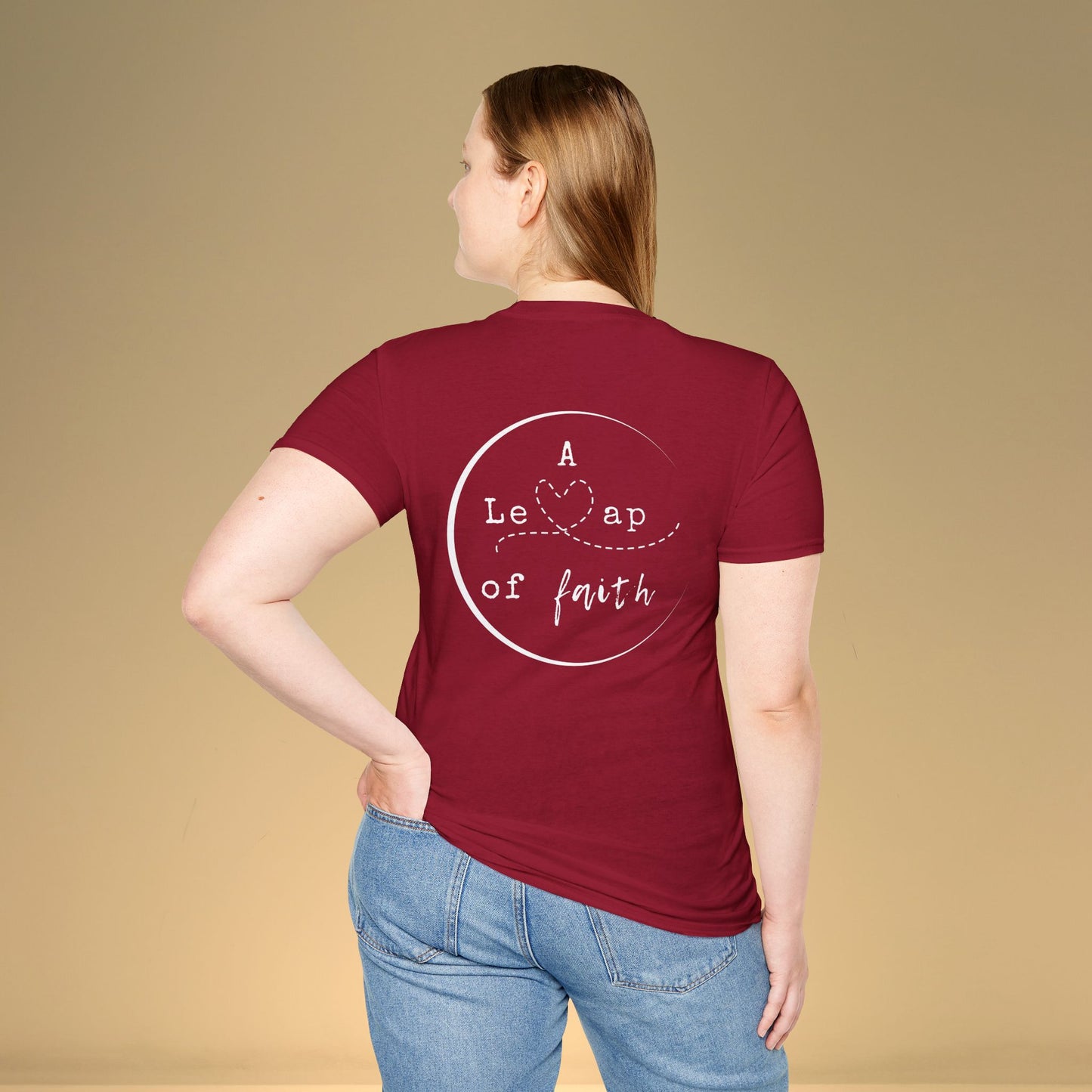 🤾‍♀️A Leap of Faith Unisex Softstyle T-Shirt
