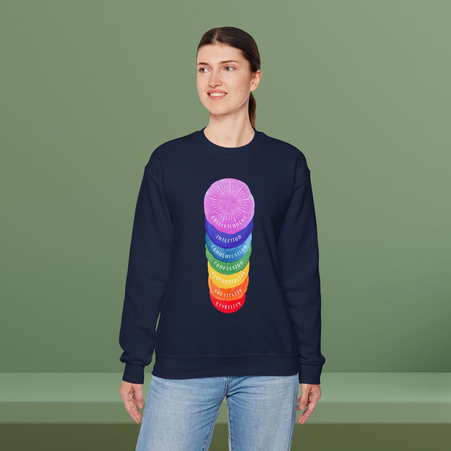 🌈Rights Rainbow Unisex Heavy Blend™ Crewneck Sweatshirt