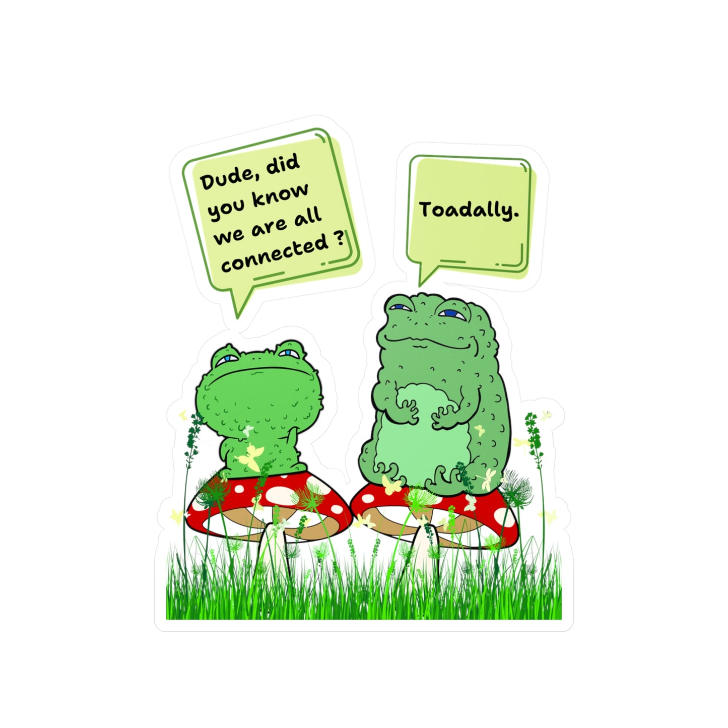 🍄Toadally Connected Kiss-Cut Vinyl Decals