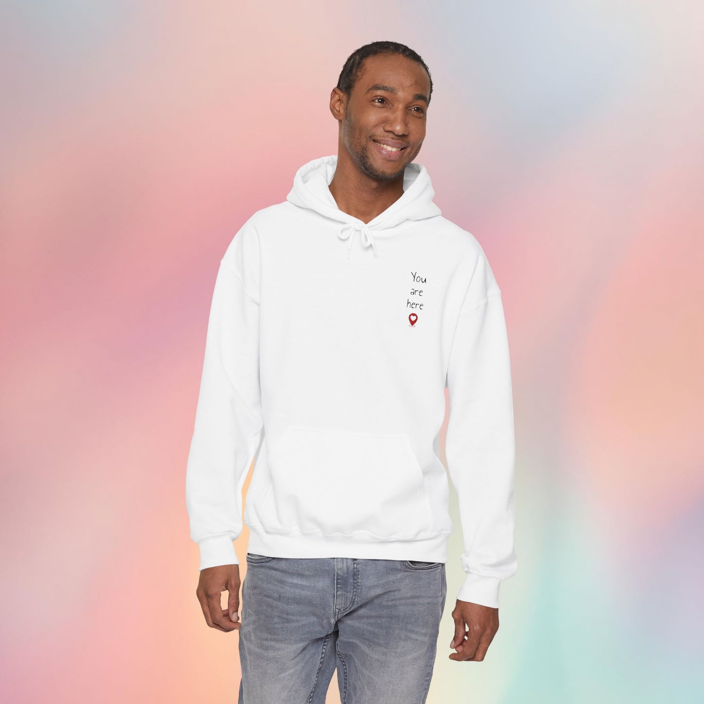 📍You are here Embroidered Unisex Heavy Blend™ Hooded Sweatshirt