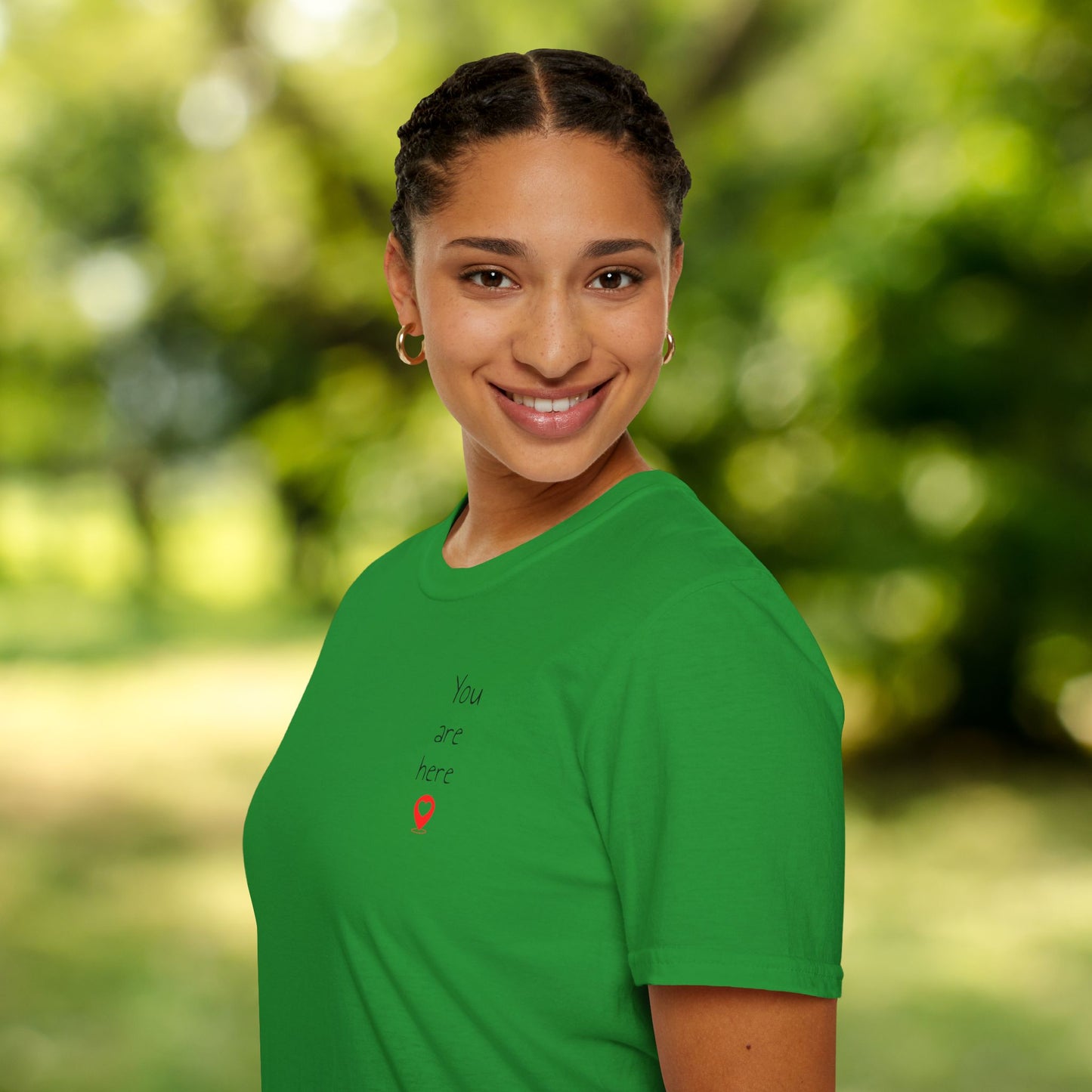 ❣️You are here Unisex Softstyle T-Shirt