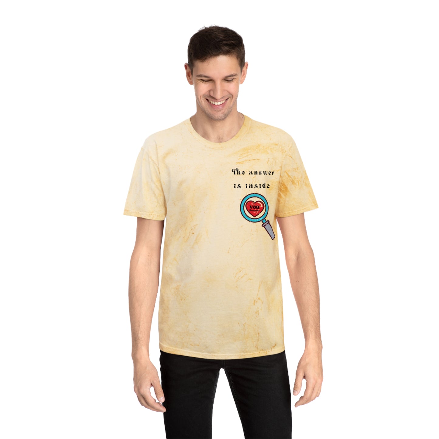 💙The answer is inside YOU Unisex Tie-dyed T-shirt