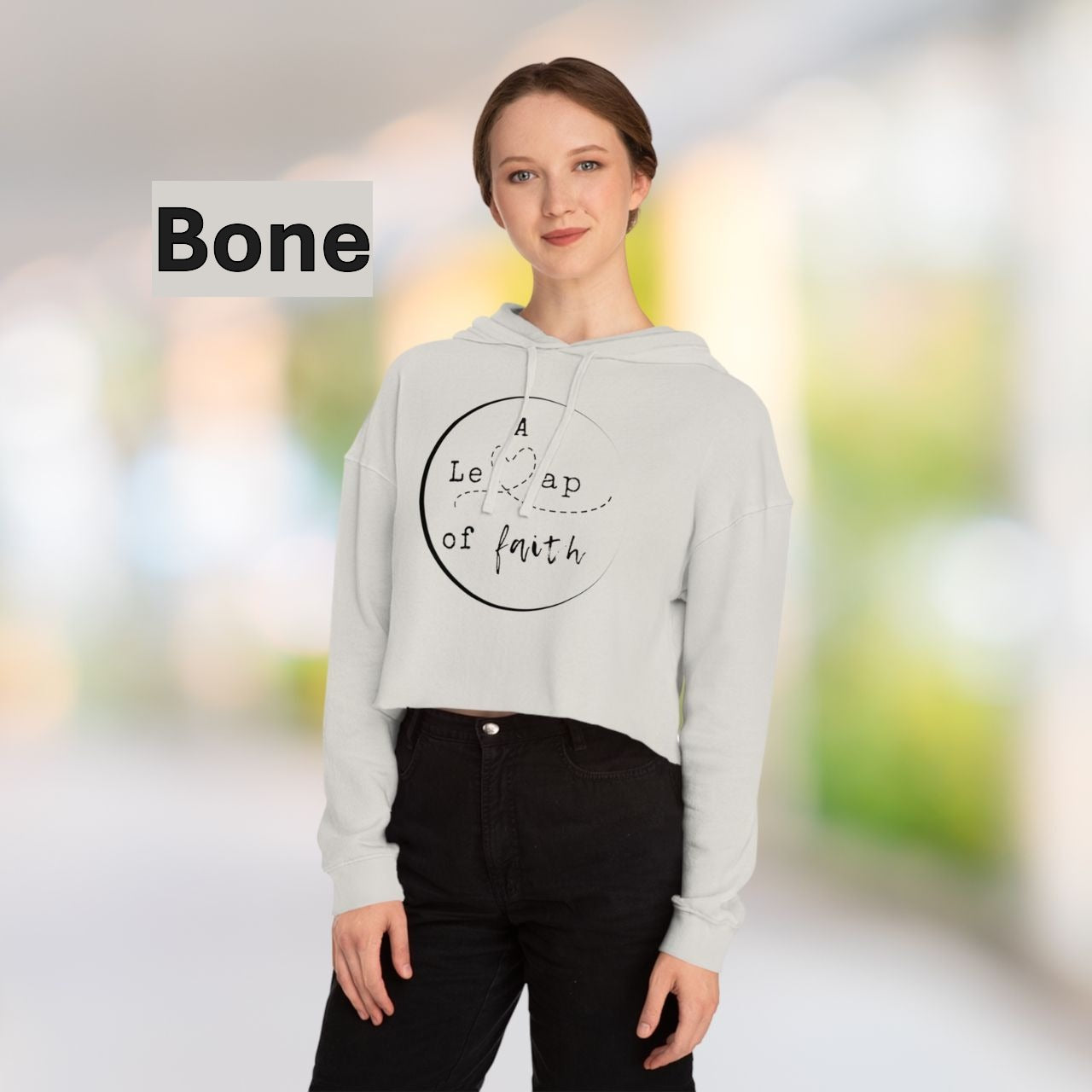 💞A Leap of Faith Women’s Cropped Hooded Sweatshirt