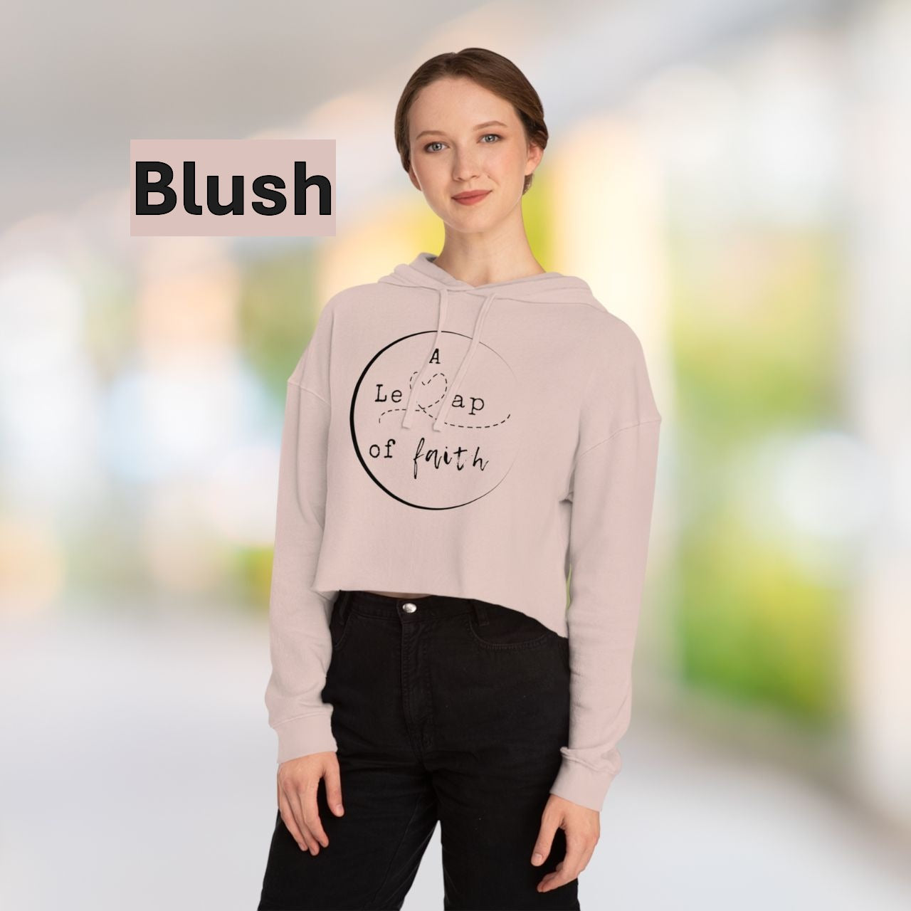 💞A Leap of Faith Women’s Cropped Hooded Sweatshirt